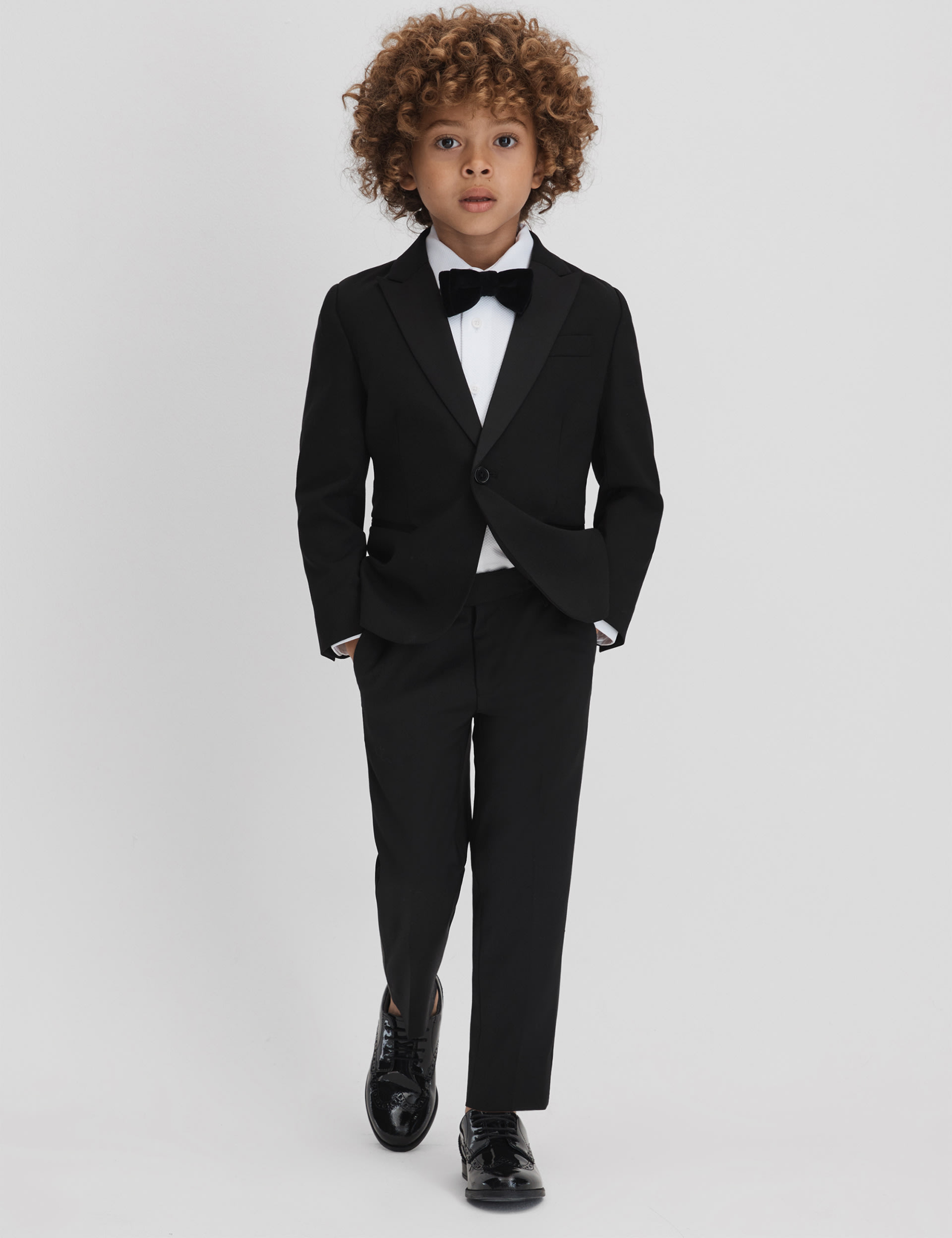 Reiss Boys Wool Blend Blazer (3-14 Yrs) - 5-6 Y - Black, Black