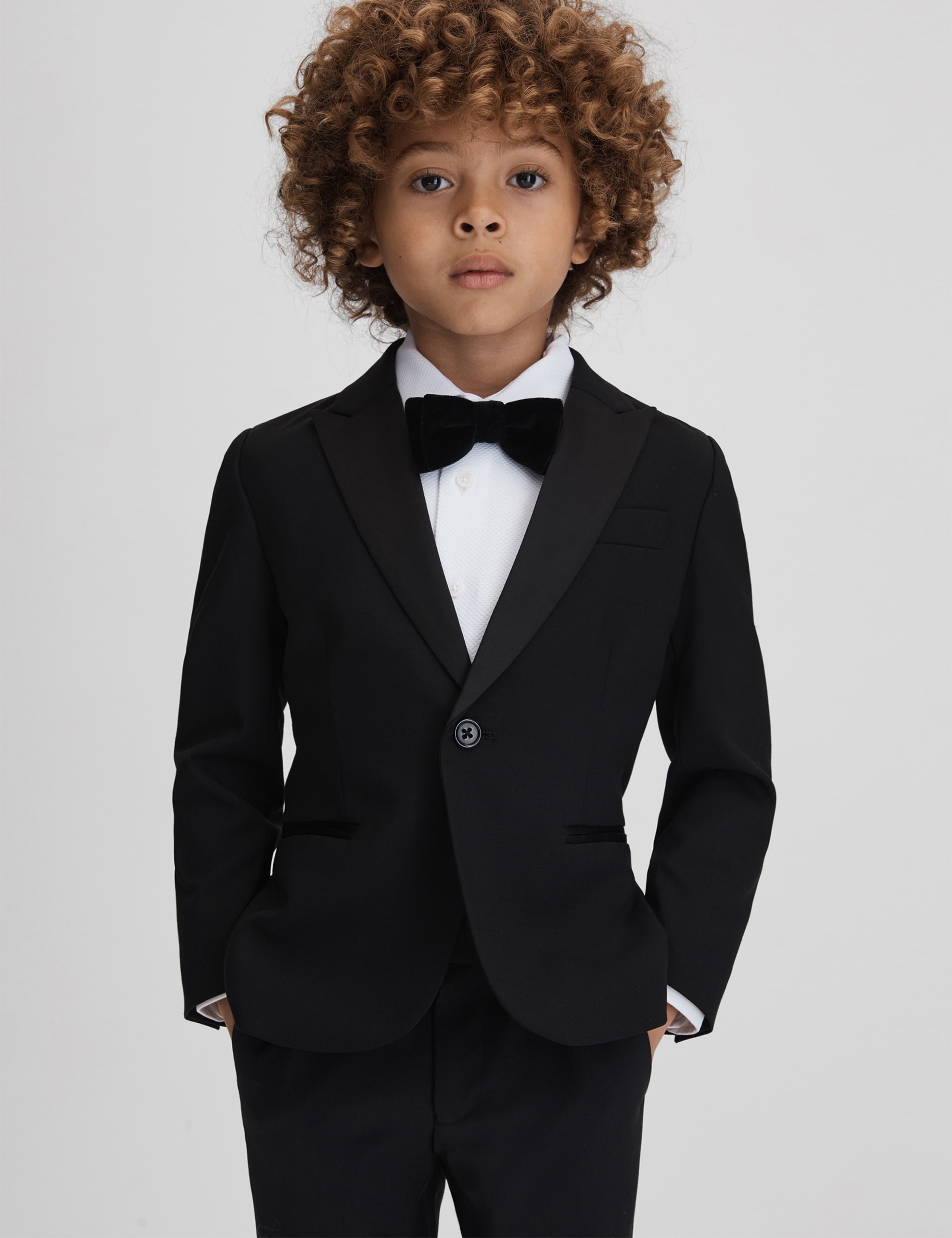 Reiss Boys Wool Blend Blazer (3-14 Yrs) - 5-6 Y - Black, Black