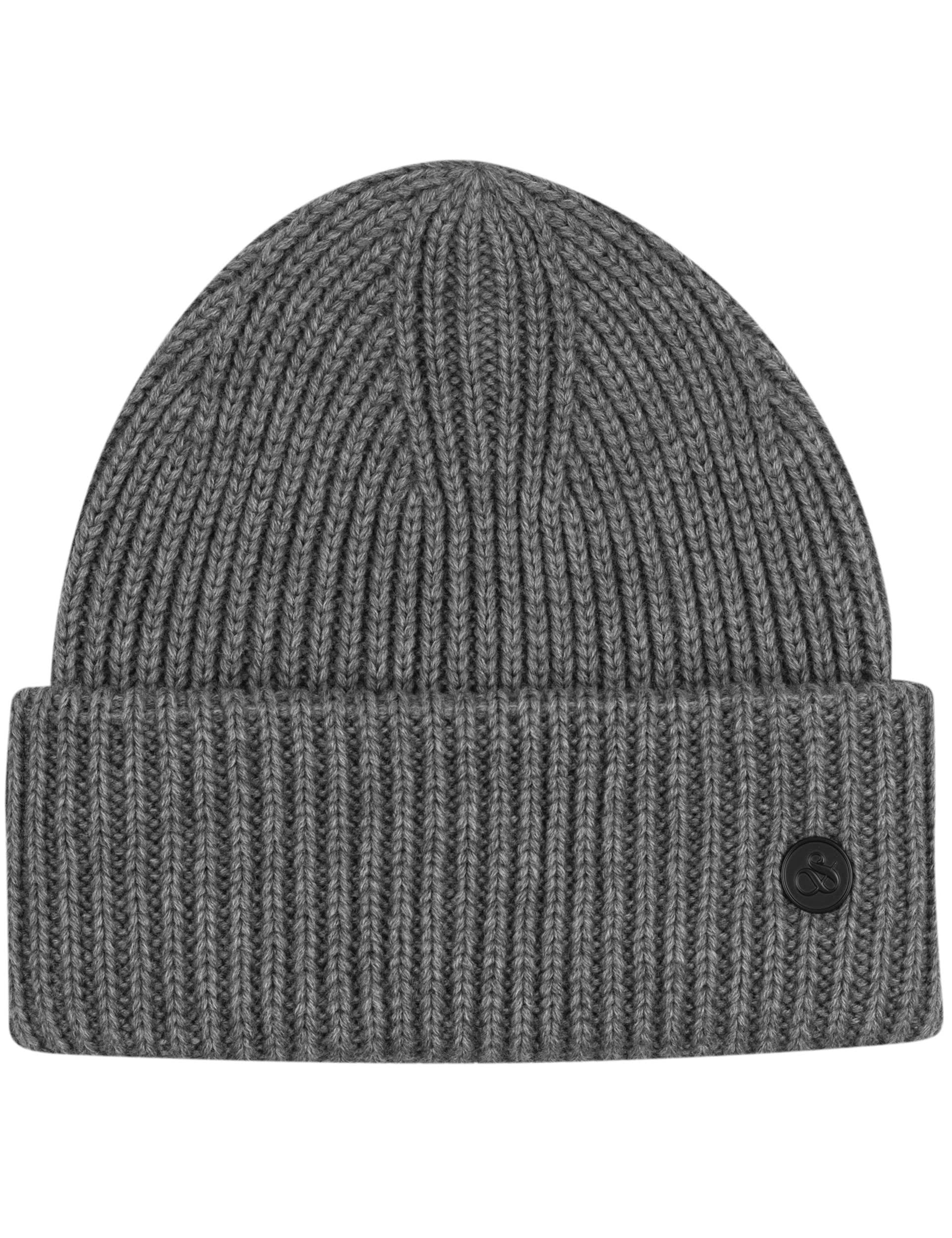 Scotch & Soda Men's Wool Blend Knitted Beanie Hat - Grey, Grey,Navy