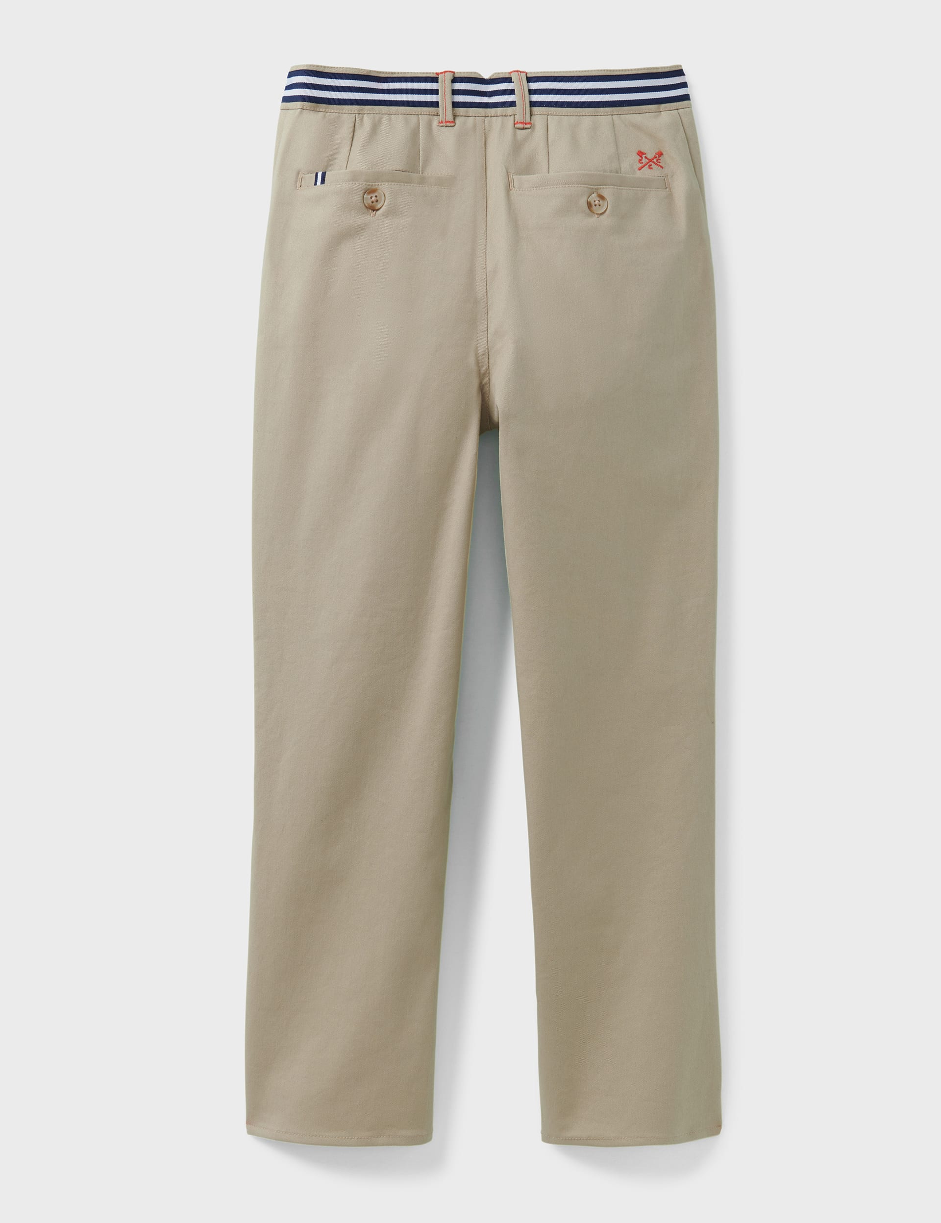 Crew Clothing Boys Slim Cotton Rich Chinos (3-9 Yrs) - 5-6 Y - Beige, Beige