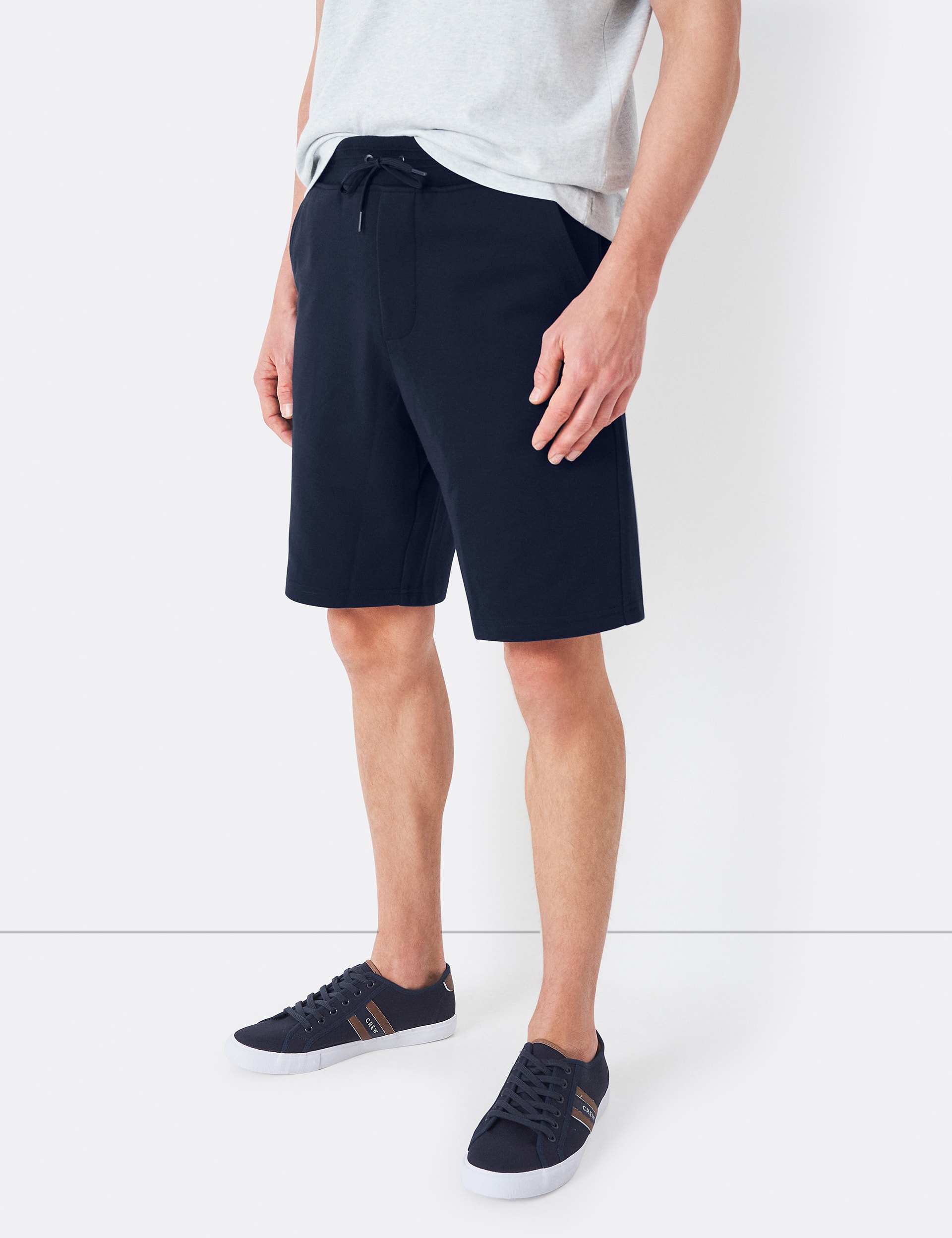 Crew Clothing Men's Jersey Sweat Shorts - Navy, Navy