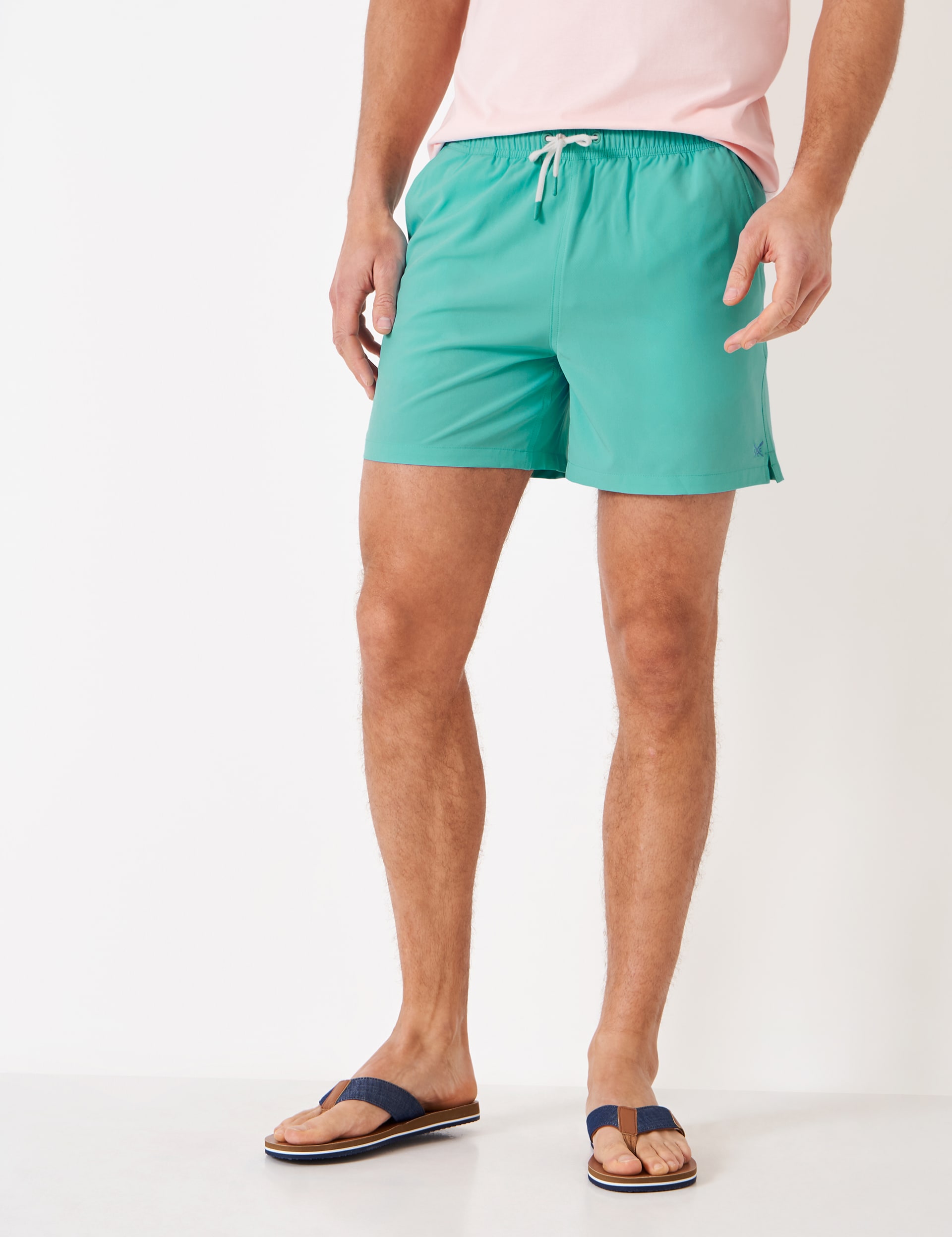 Crew Clothing Men's Pocketed Swim Shorts - XL - Bright Blue, Bright Blue