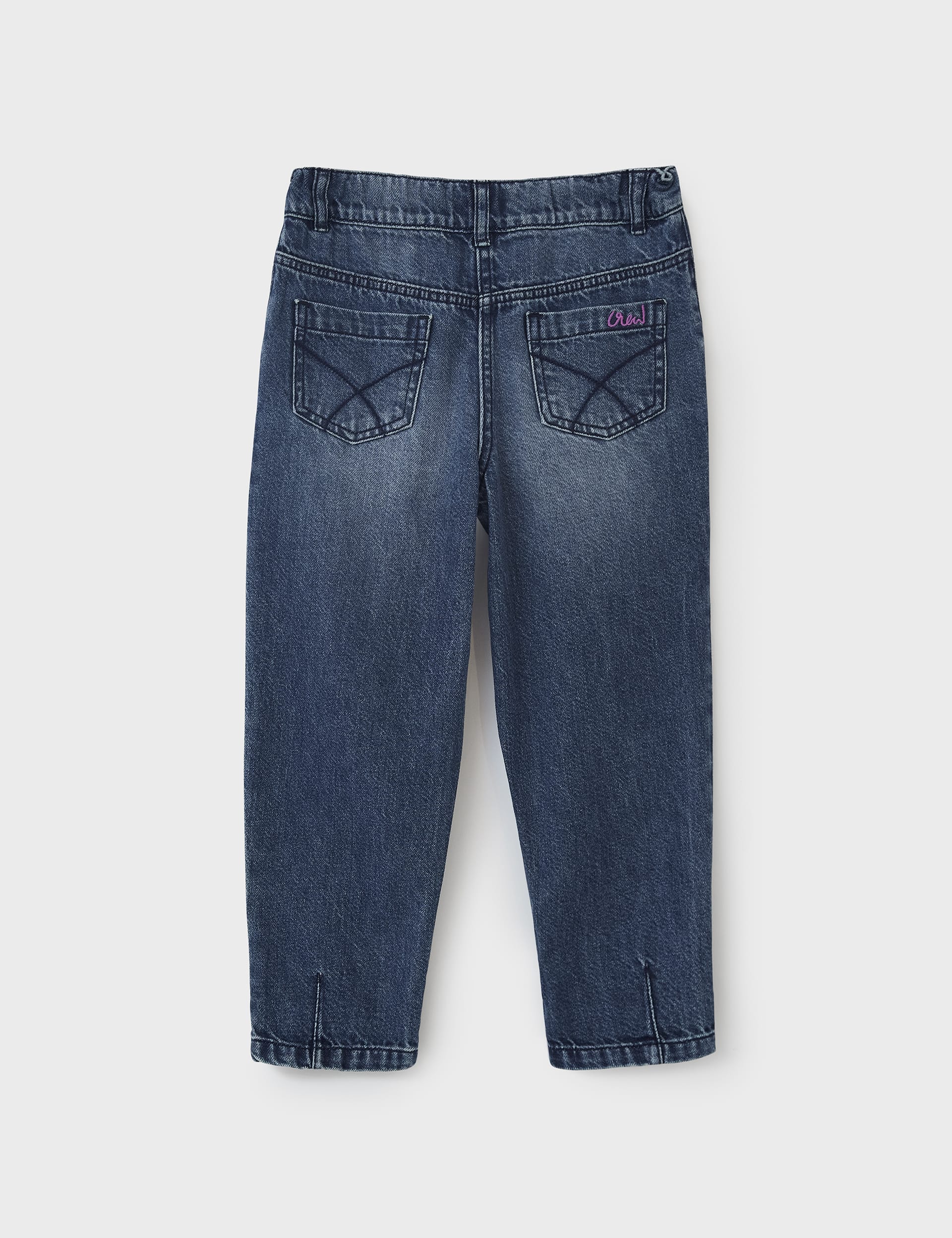 Crew Clothing Girls Relaxed Denim Jeans (3-12 Yrs) - 11-12, Denim