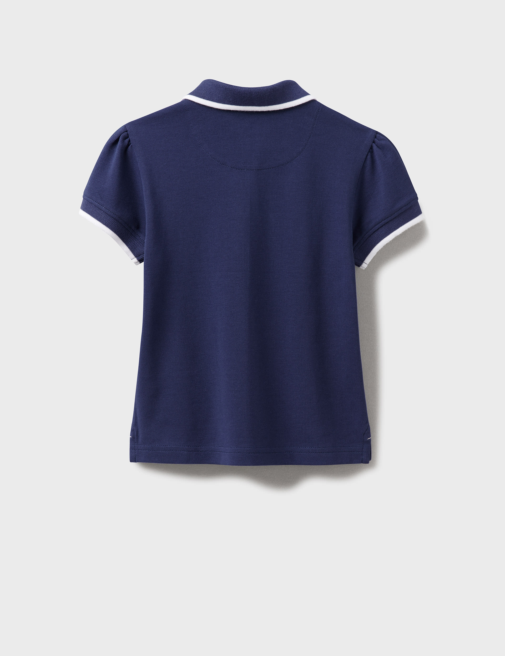 Crew Clothing Girls Pure Cotton Polo Shirt (3-9 Yrs) - 7-8 Y - Navy, Navy