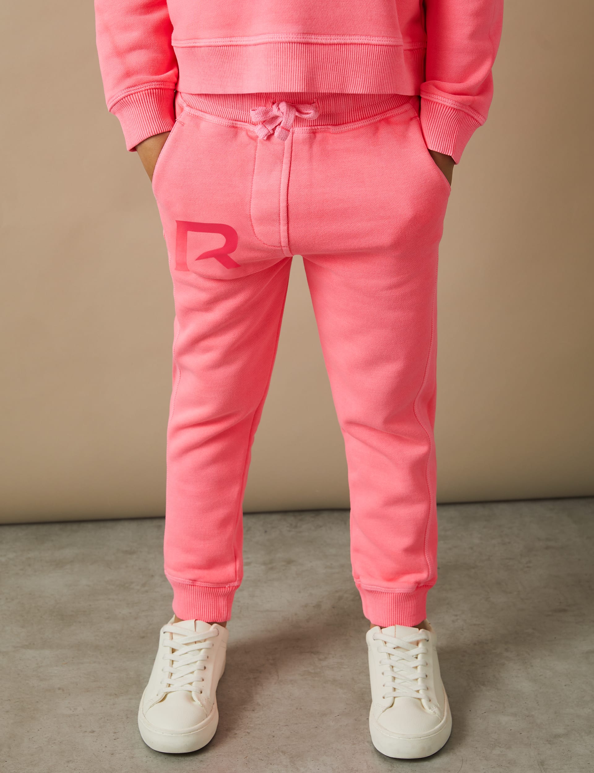 Reiss Girls Relaxed Cotton Rich Joggers (4-14 Yrs) - 13-14 - Pink, Pink