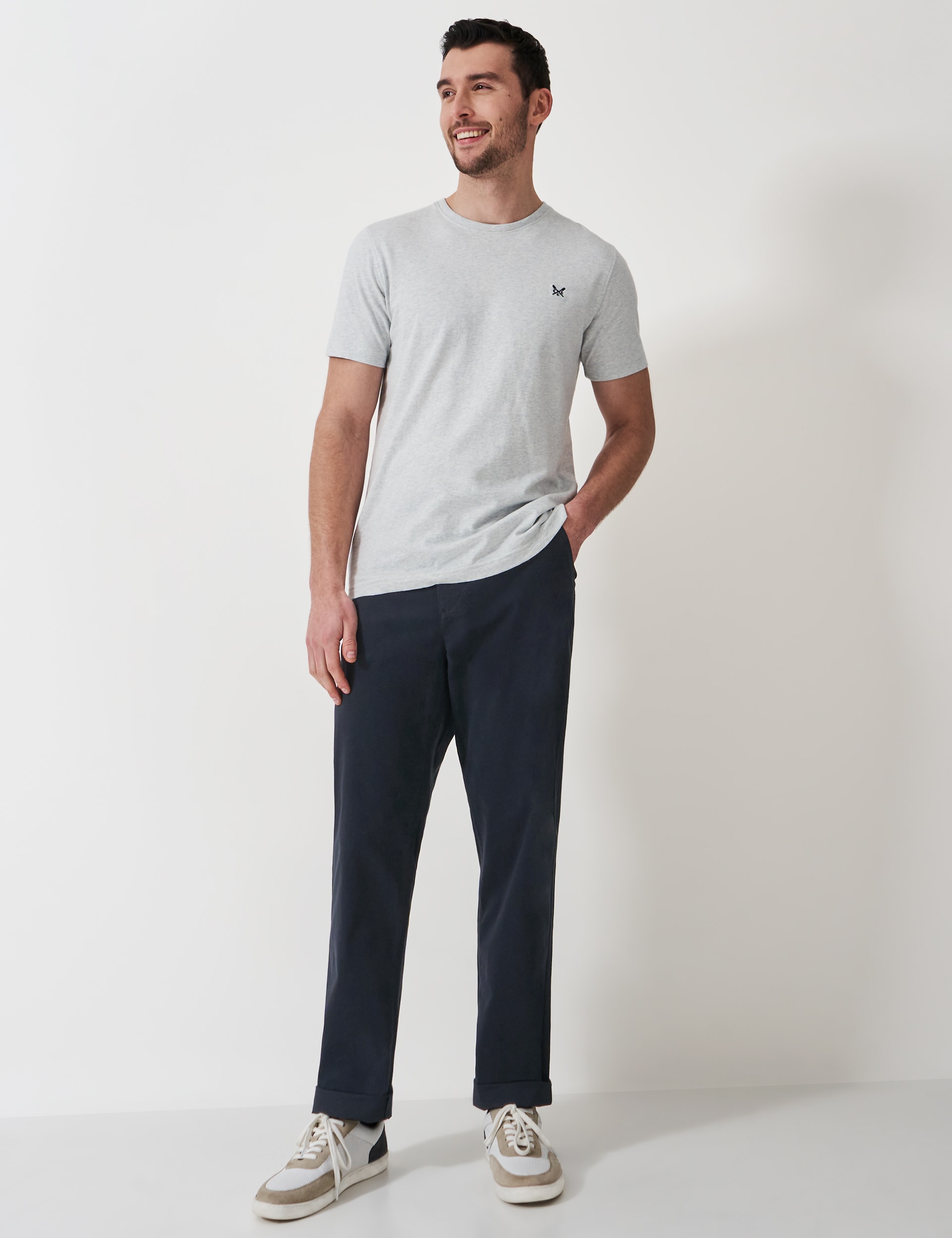 Crew Clothing Men's Regular Fit Chinos - 32REG - Black, Dark Navy,Black,Olive,Charcoal