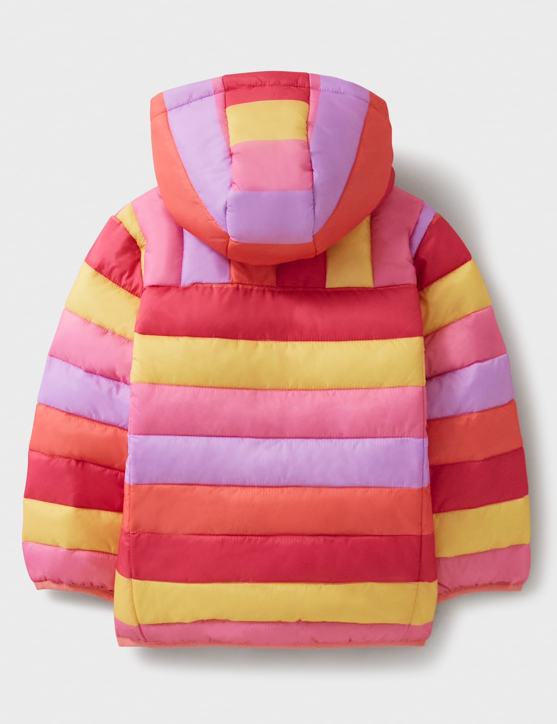 Crew Clothing Girls Lightweight Hooded Jacket (3-12 Yrs) - 5-6 Y - Pink Mix, Pink Mix,Medium Blue Mi