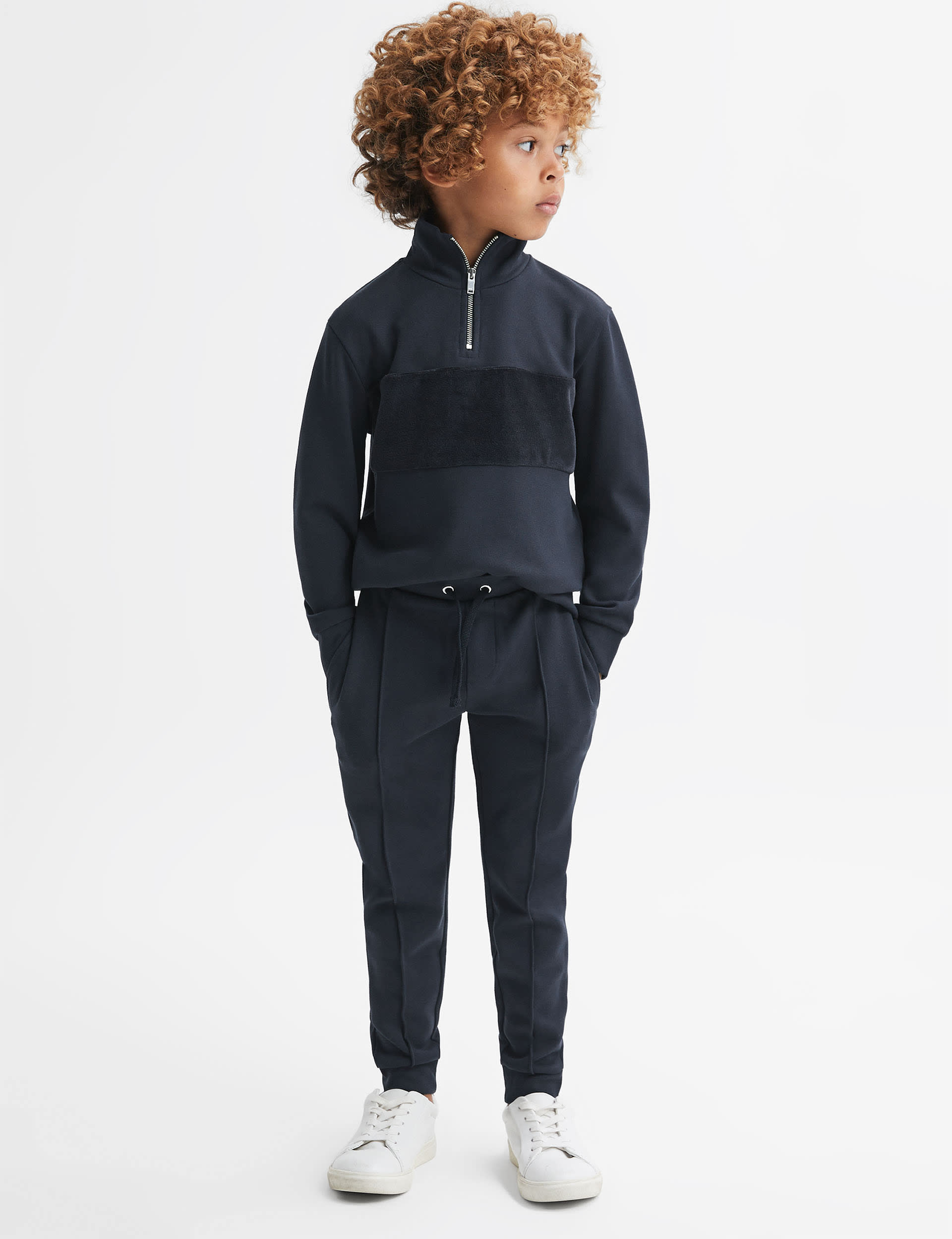 Reiss Boys Seam Detail Joggers (3-14 Yrs) - 9-10Y - Navy, Navy