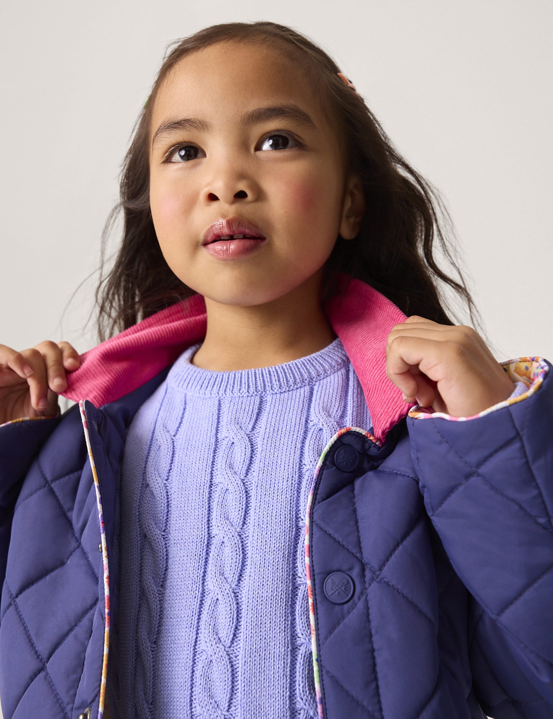 Crew Clothing Girls Quilted Jacket (3-12 Yrs) - 10-11 - Navy, Navy