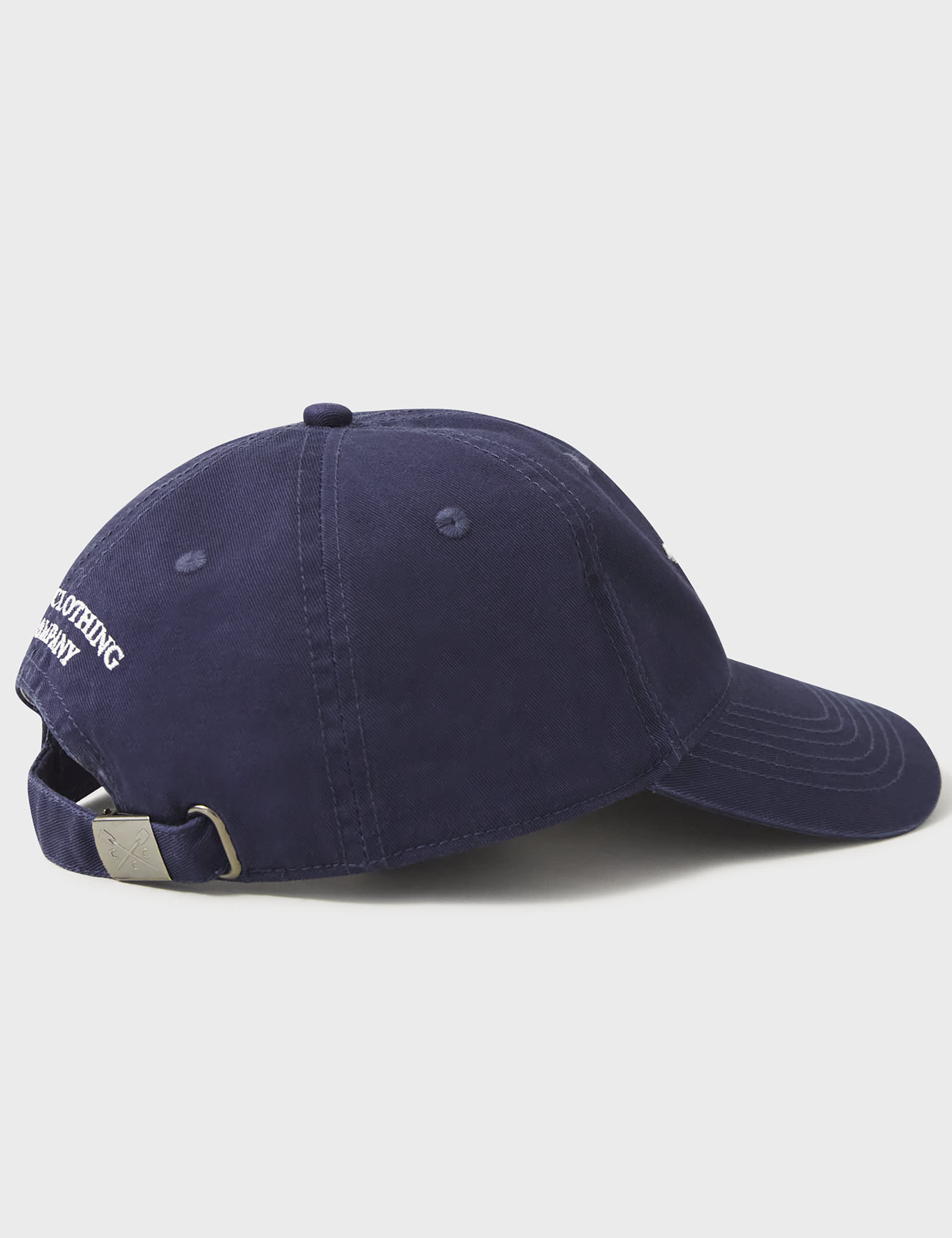 Crew Clothing Men's Pure Cotton Embroidered Baseball Cap - one size - Navy, Navy