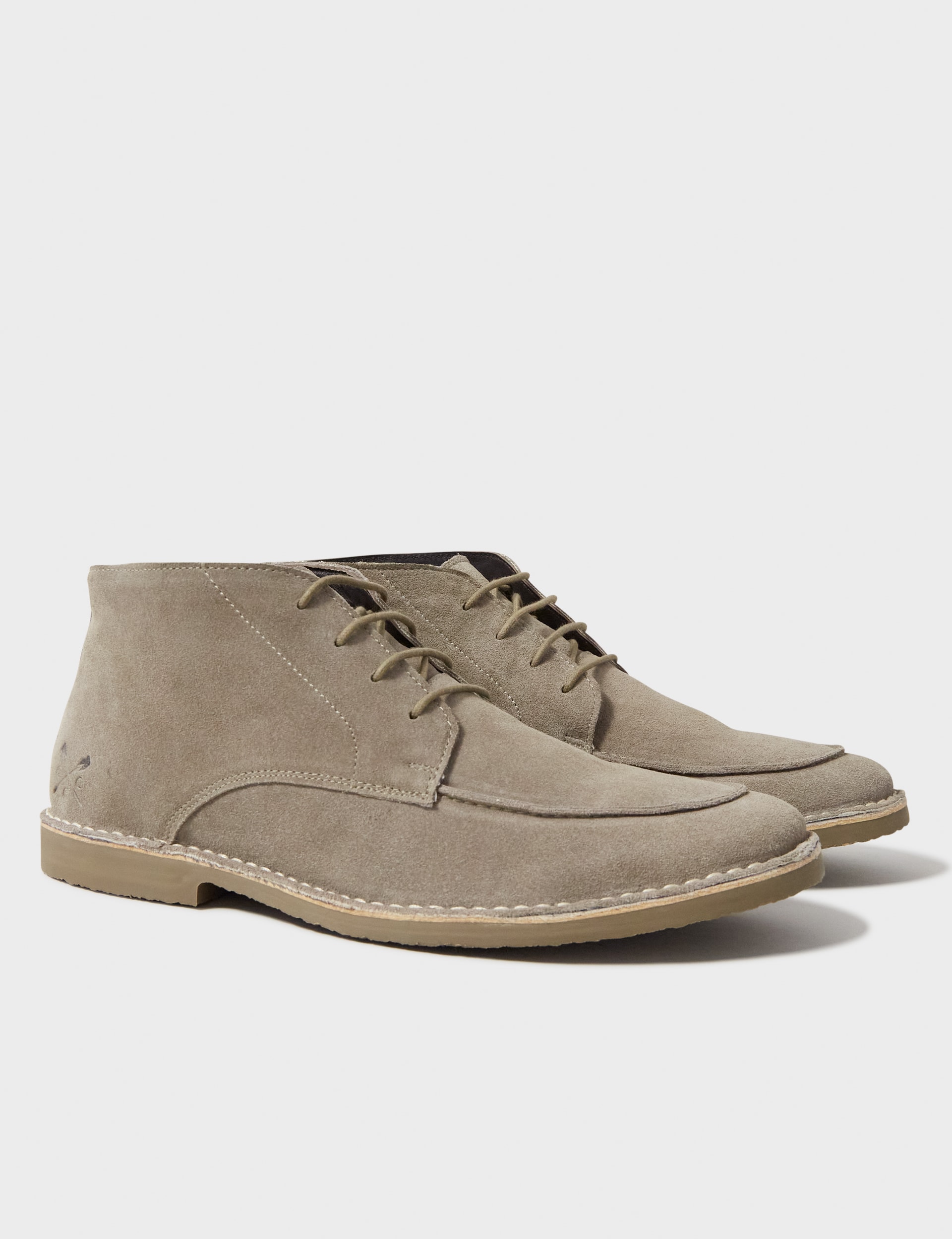 Crew Clothing Men's Suede Desert Boots - 9 - Taupe, Taupe