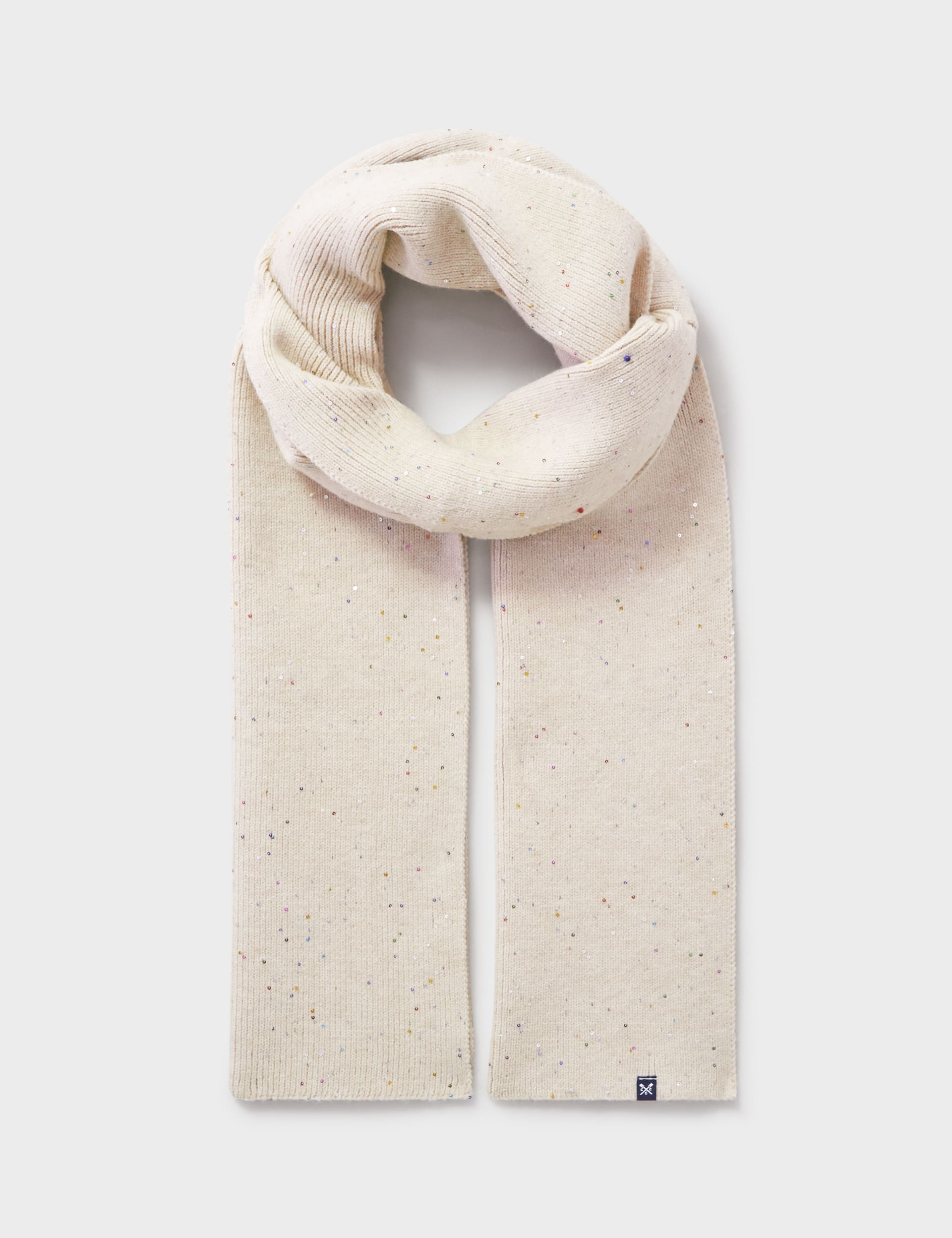 Crew Clothing Women's Sparkle Scarf - Oatmeal, Light Pink,Oatmeal