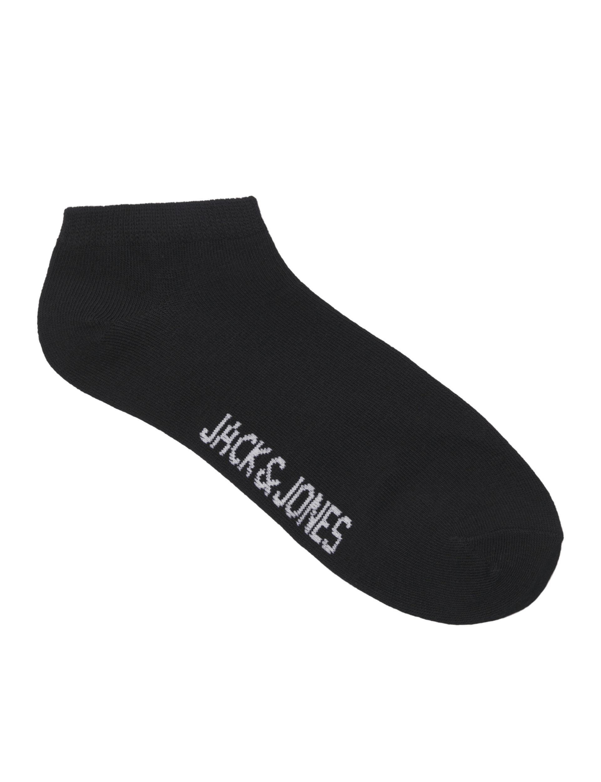 Jack & Jones Junior Boys 5pk Cotton Rich Ankle Socks - 5-9 - Black, Black,White