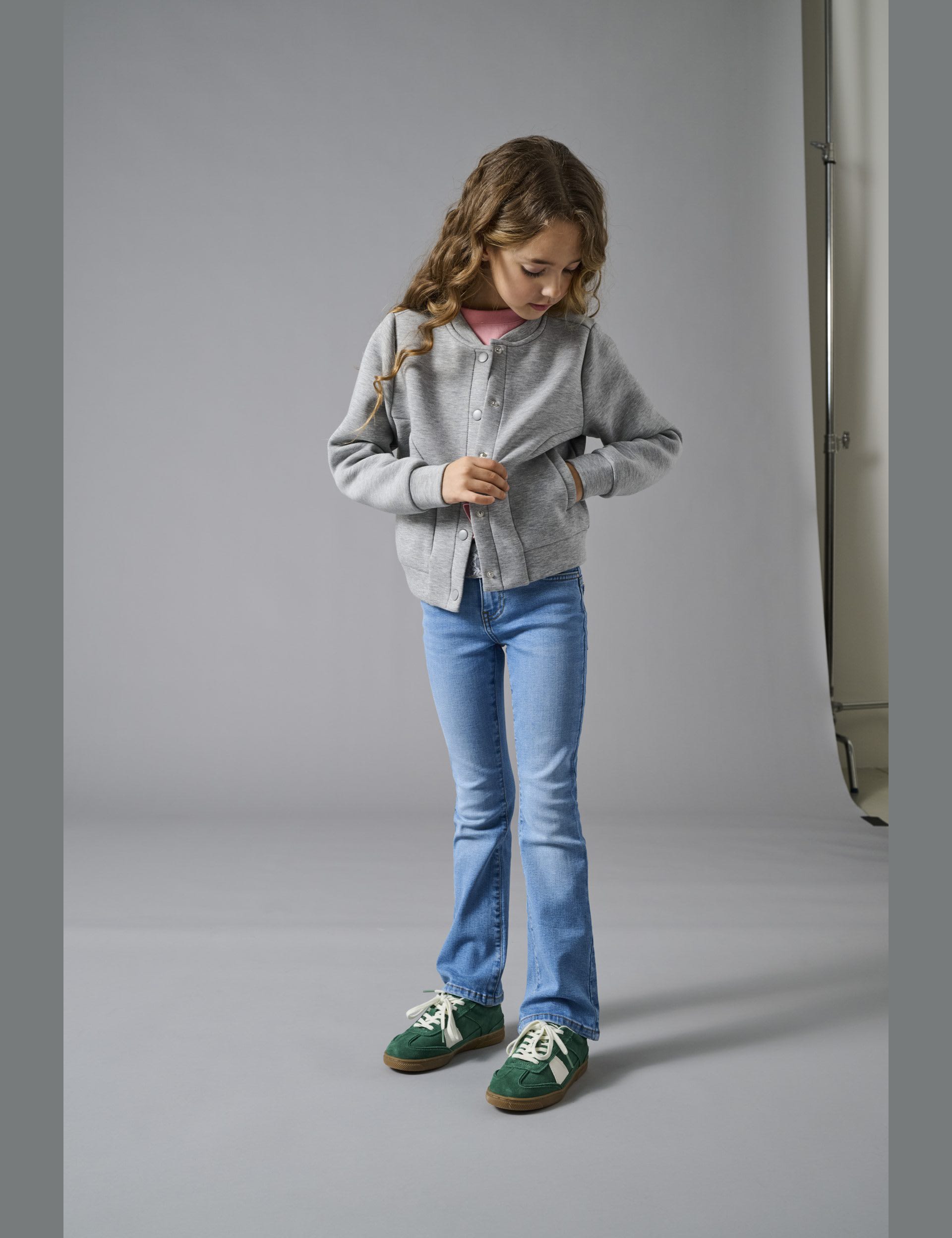 Kids Only Girls Bomber (7-14 Yrs) - 11-12 - Light Grey, Light Grey