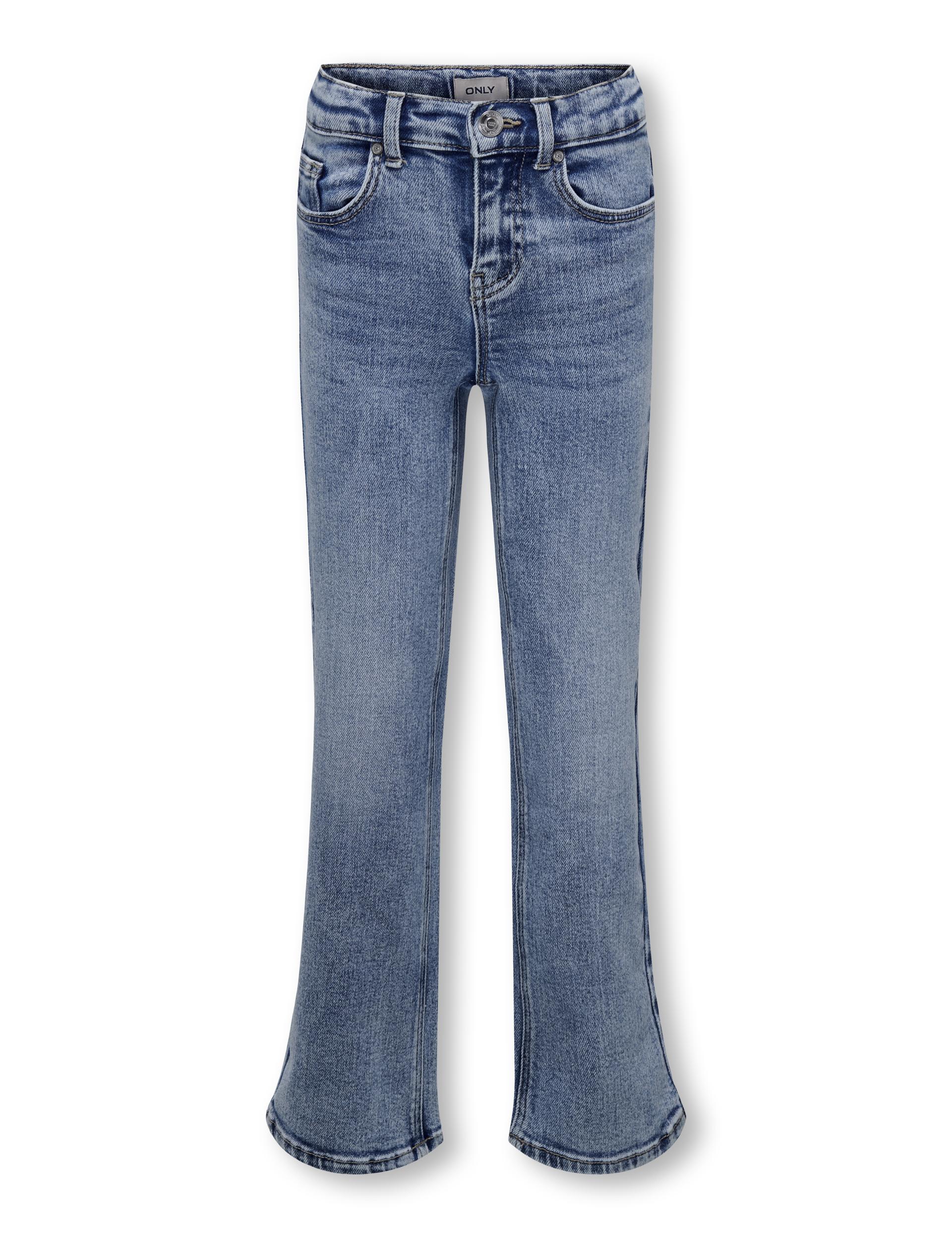 Kids Only Girls Relaxed Denim Flared Jeans (8-14 Yrs) - 13y - Blue Denim, Blue Denim