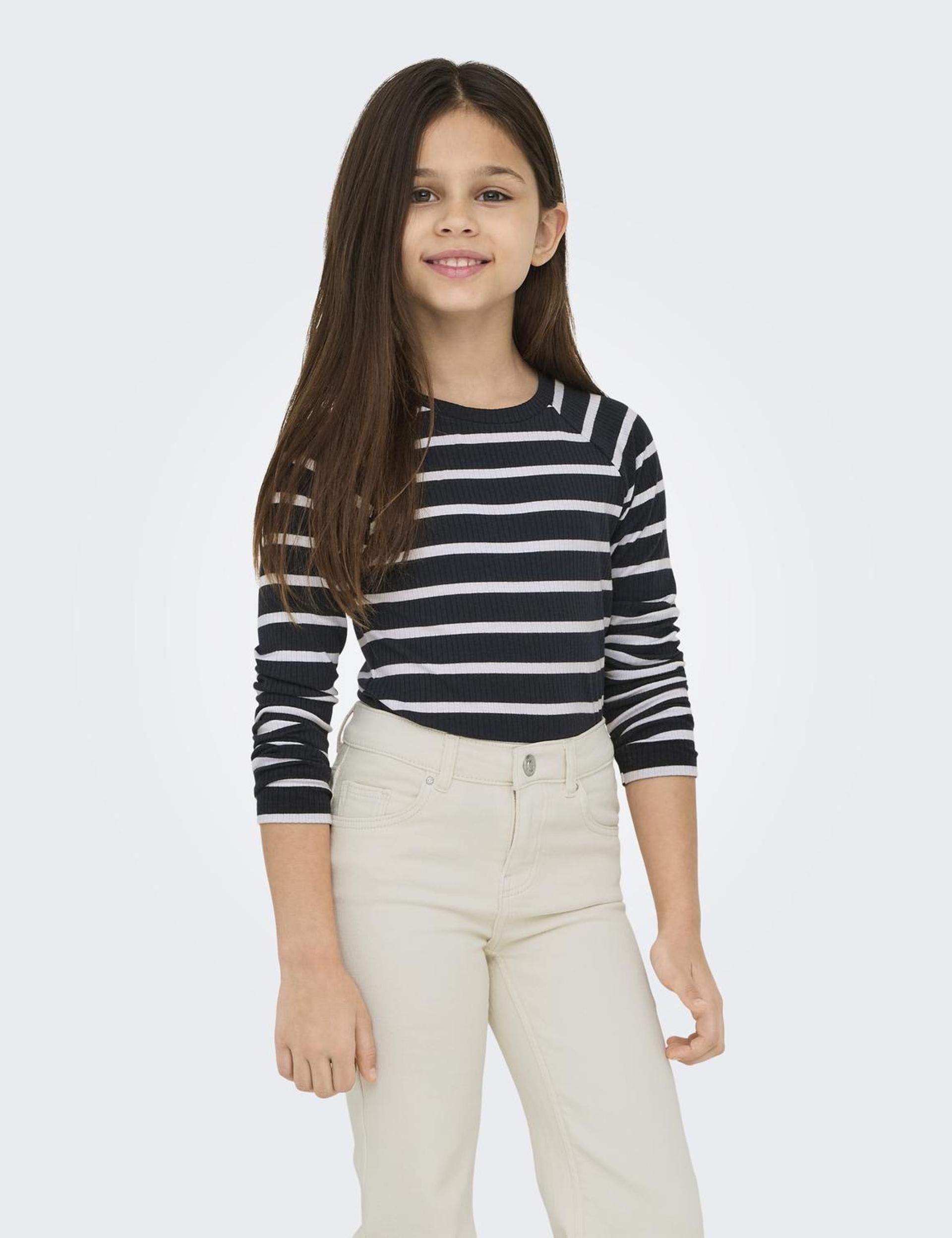 Kids Only Girls Patterned Off the Shoulder Top (9-14 Yrs) - 13-14 - Blue Mix, Blue Mix