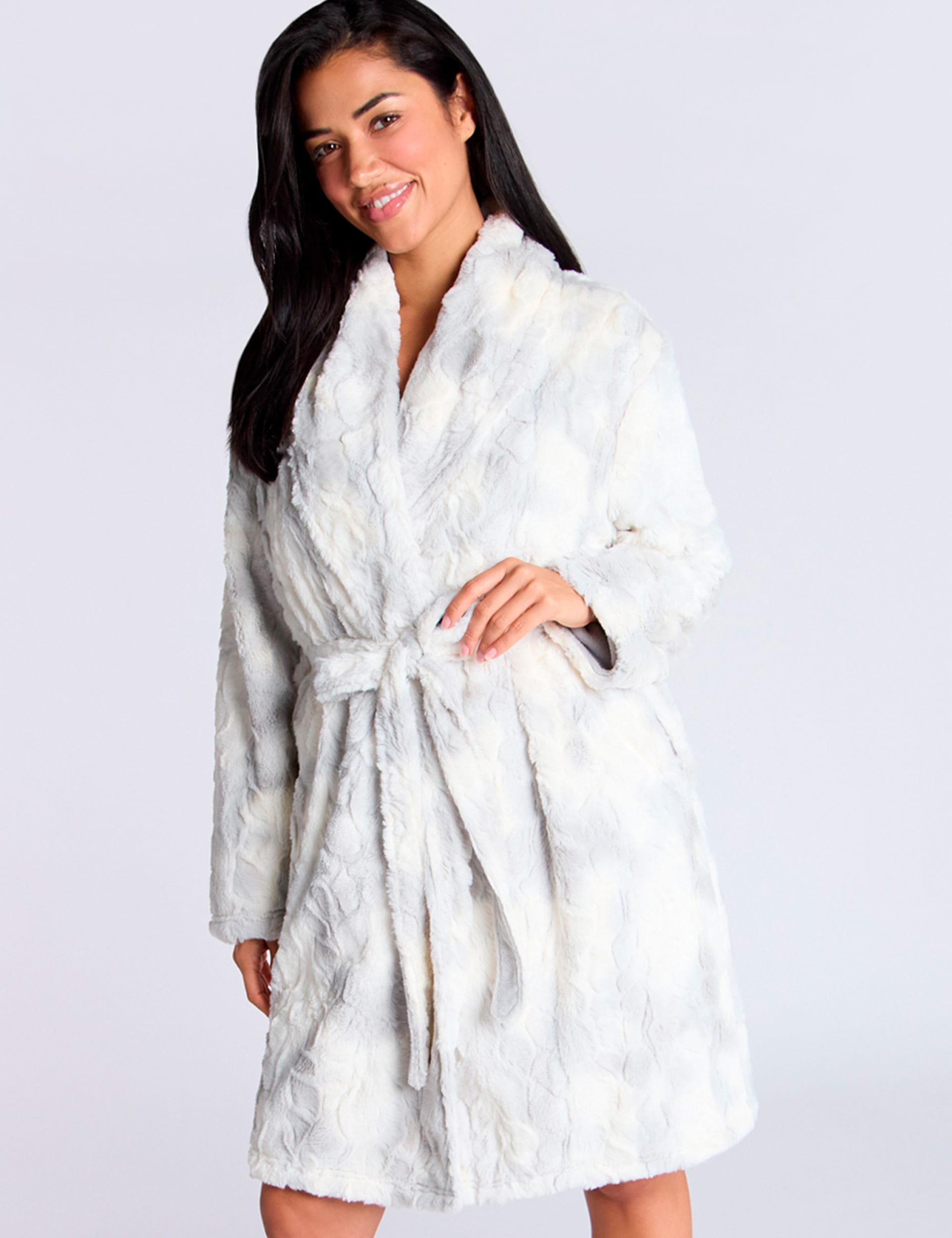 Boux Avenue Women's Ombre Dressing Gown - Ivory Mix, Ivory Mix