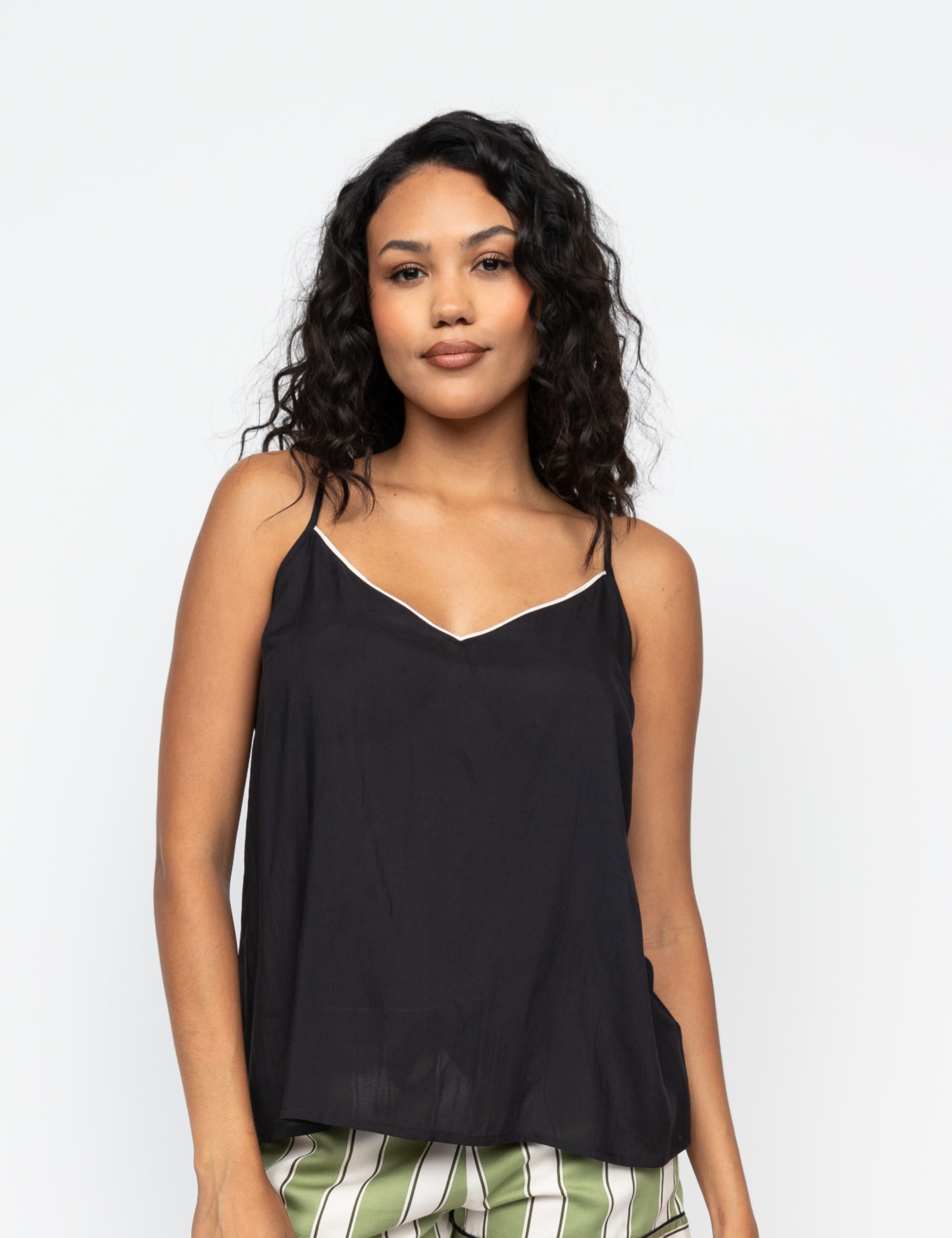 Cyberjammies Women's Modal Cami Top - 12 - Black, Black