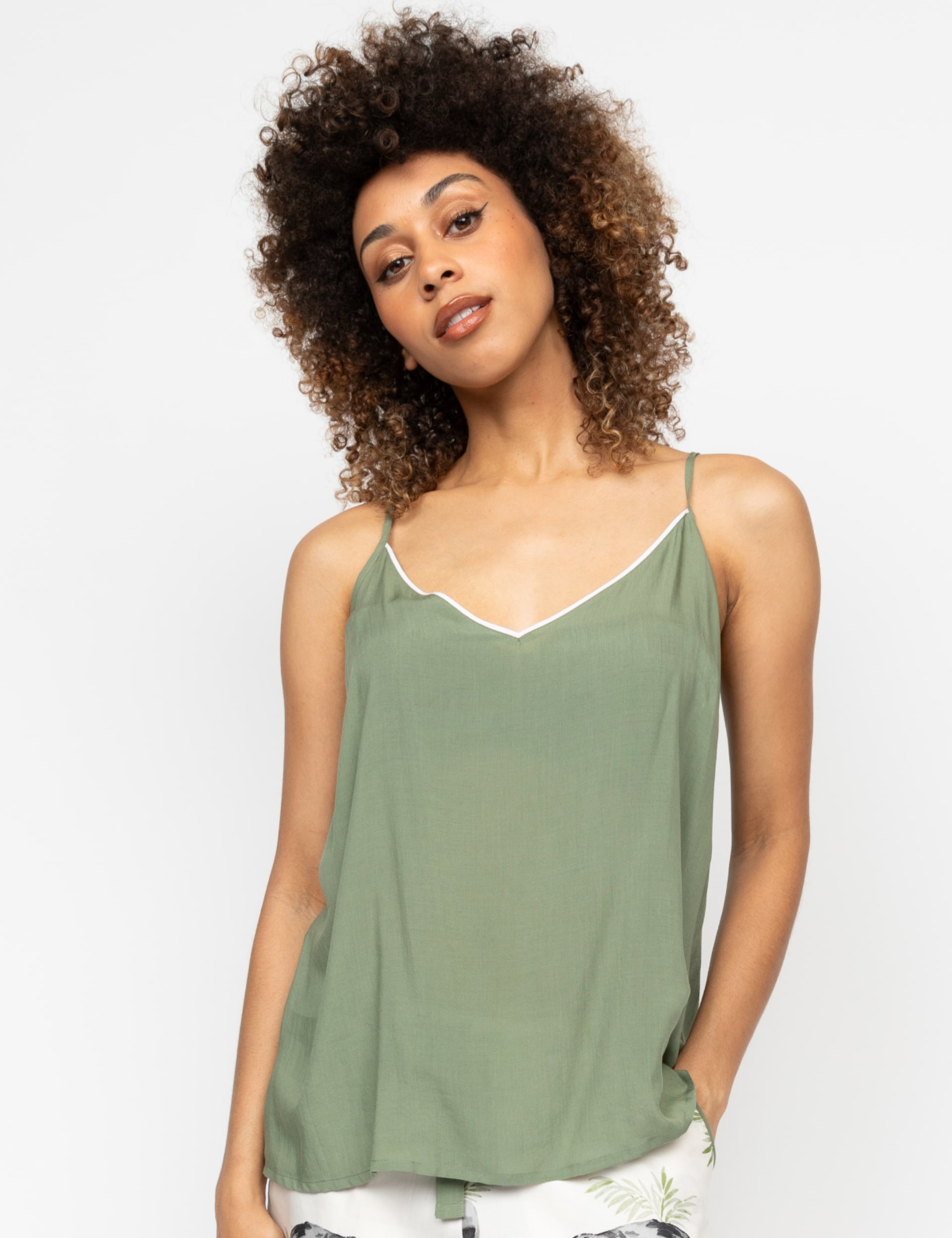 Cyberjammies Women's Modal Cami Top - 12 - Green, Green