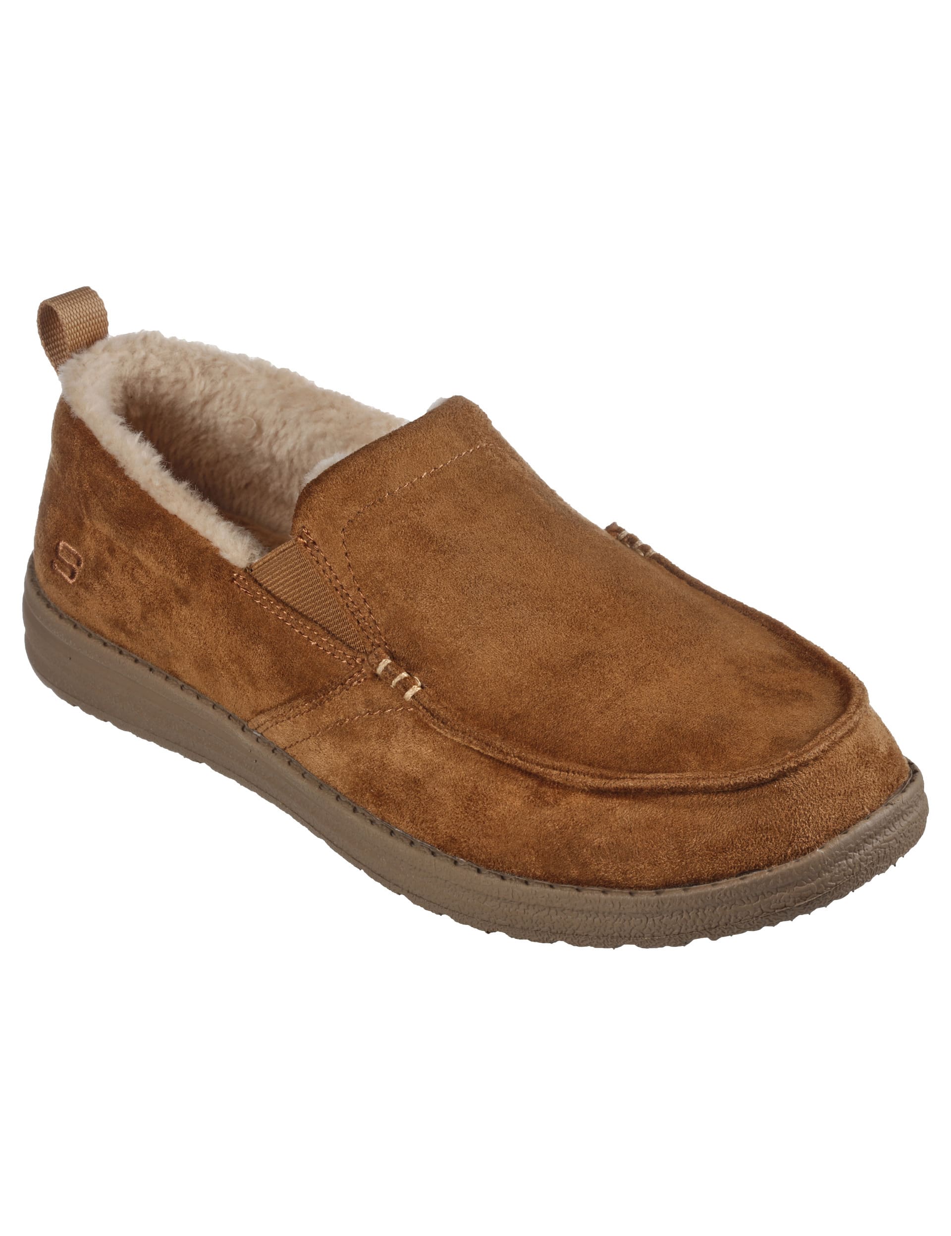 Skechers Men's Melson Willmore Moccasin Slippers - 10 - Tan, Tan