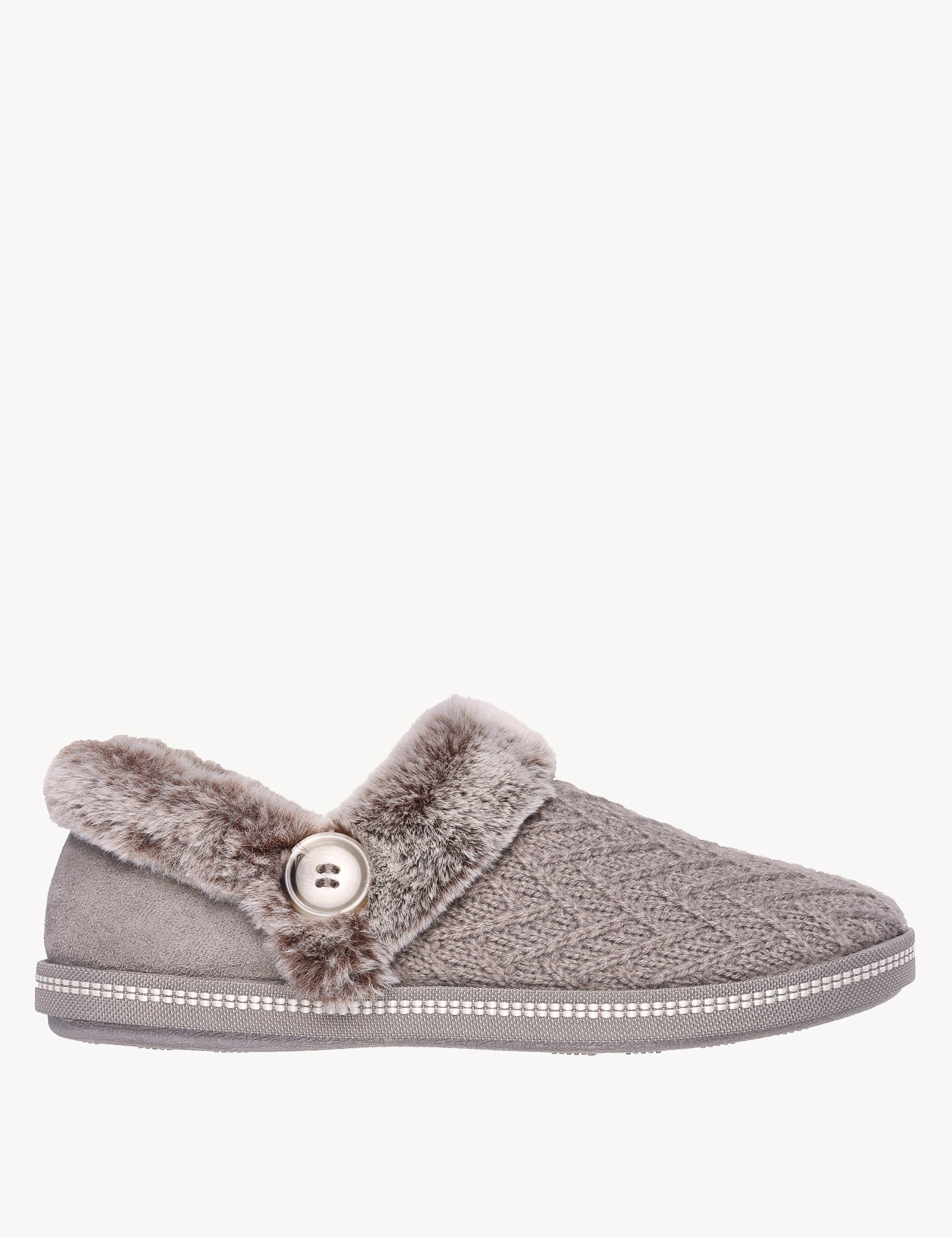 Skechers Cozy Campfire Girls Night In Slipper Boots - 8 - Taupe, Taupe