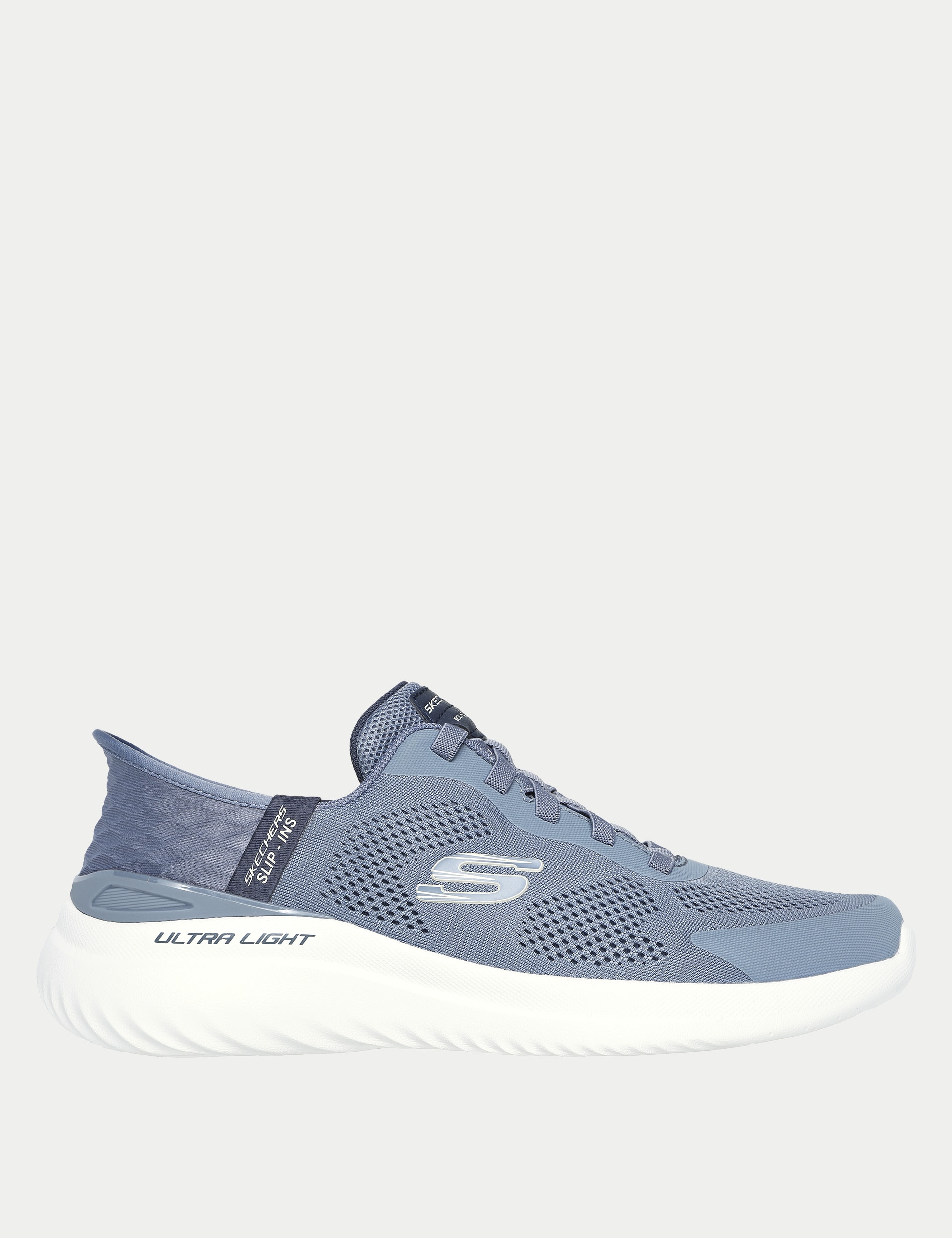 Skechers Men's Bounder 2.0 Emerged Slip-ins Trainers - 9 - Blue, Blue