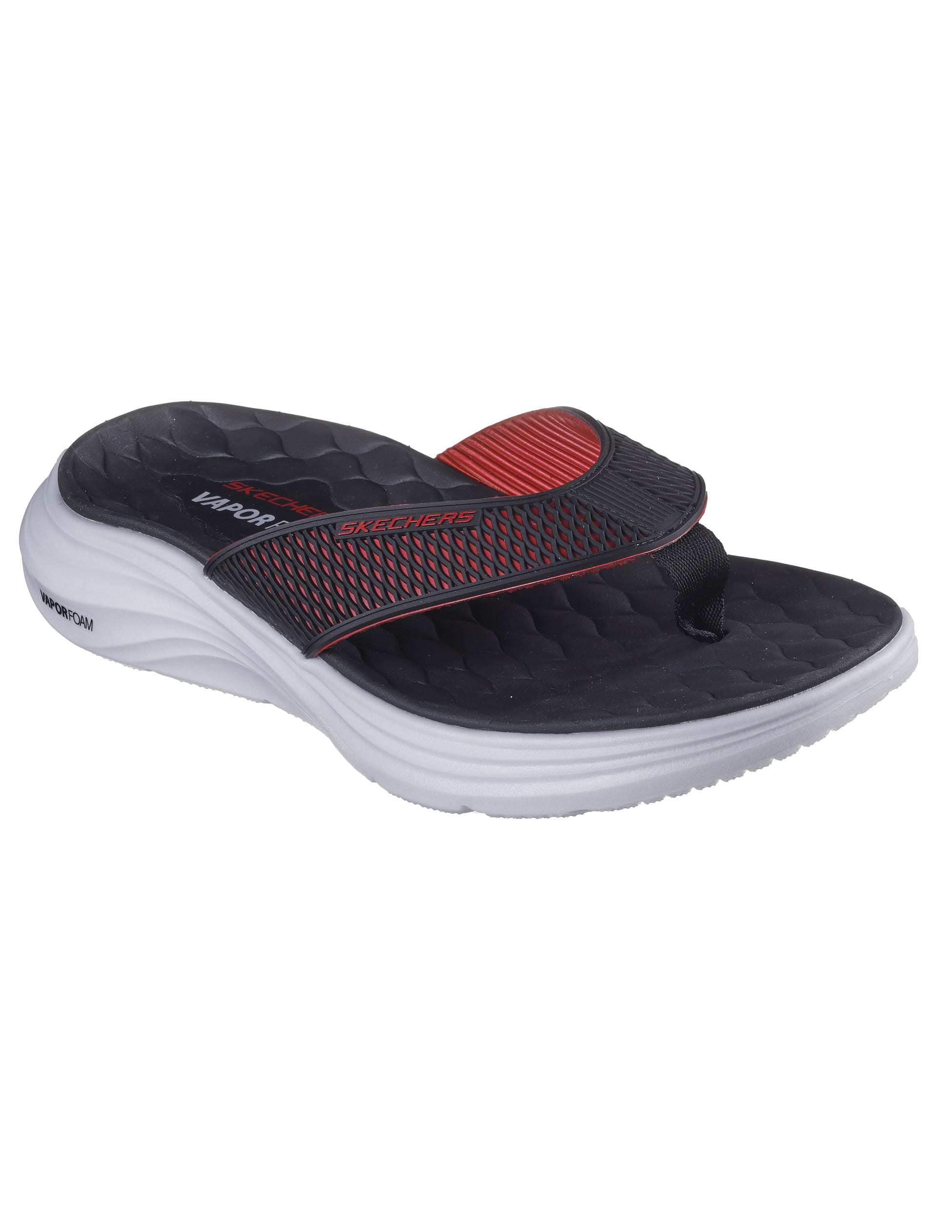 Skechers Men's Vapor Foam Flip Flops - 9 - Black Mix, Black Mix