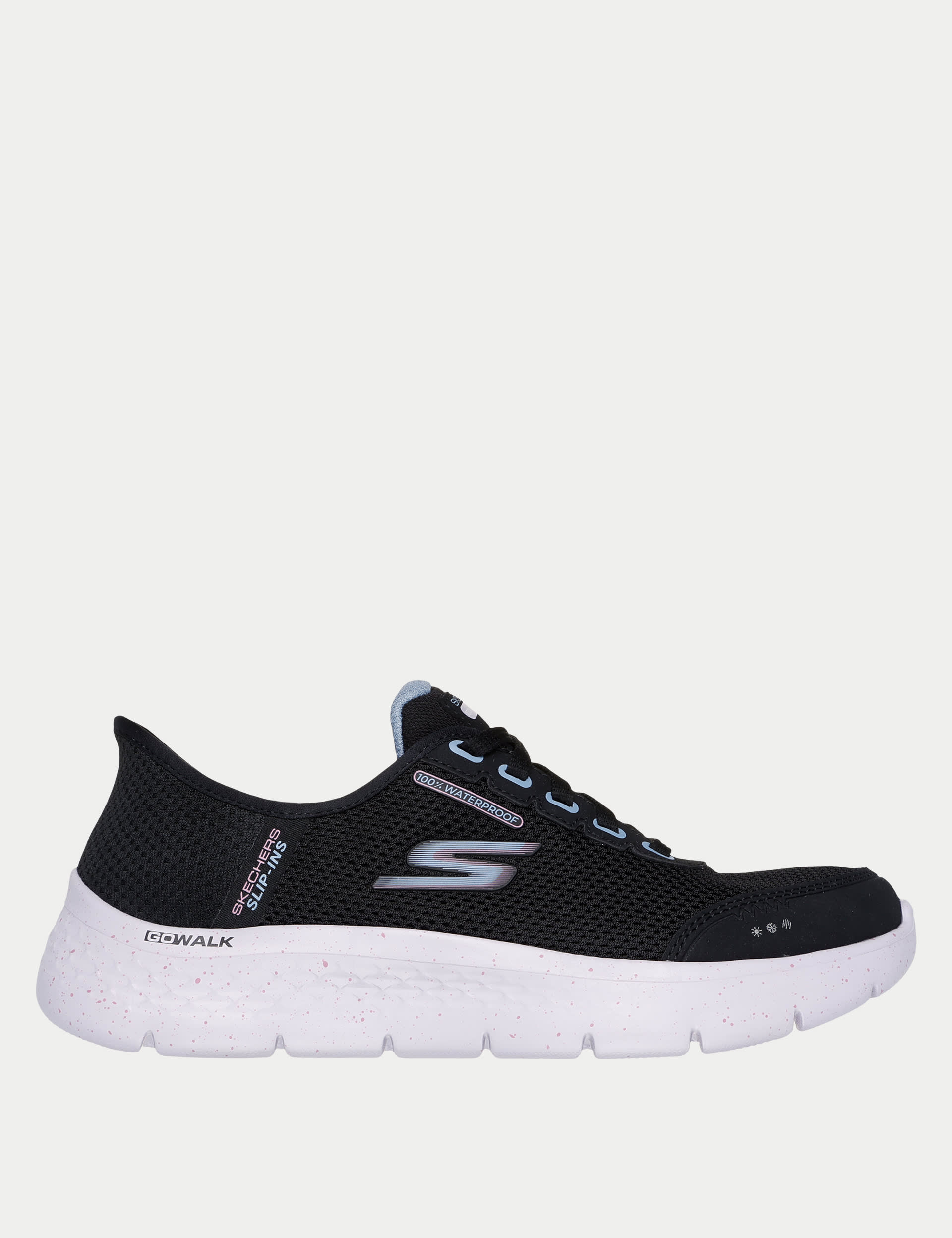 Skechers Women's Go Walk Flex Clear Creek Trainers - 6 - Black Mix, Black Mix