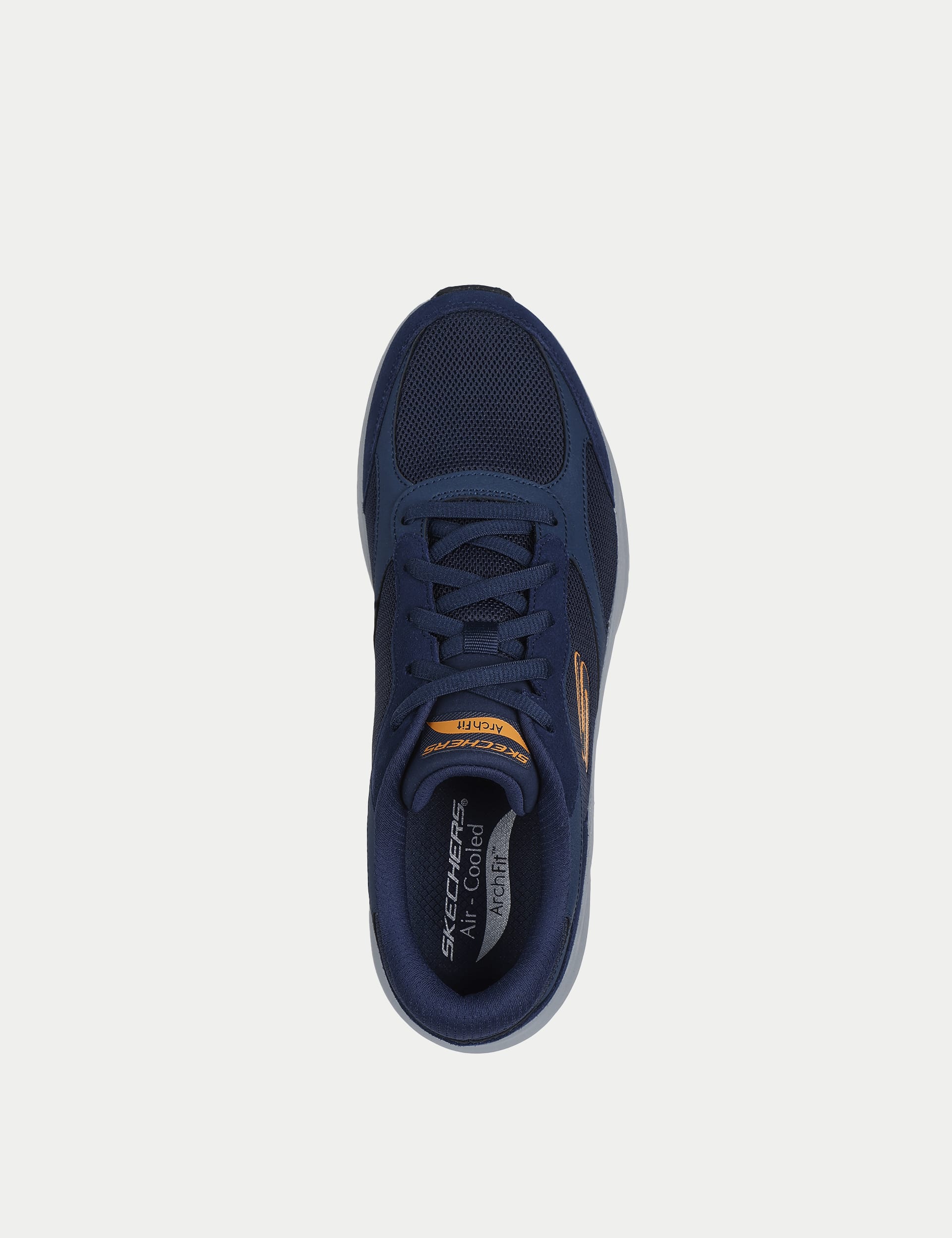 Skechers Men's Arch Fit 2.0 The Keep Leather Trainers - 9 - Navy Mix, Navy Mix