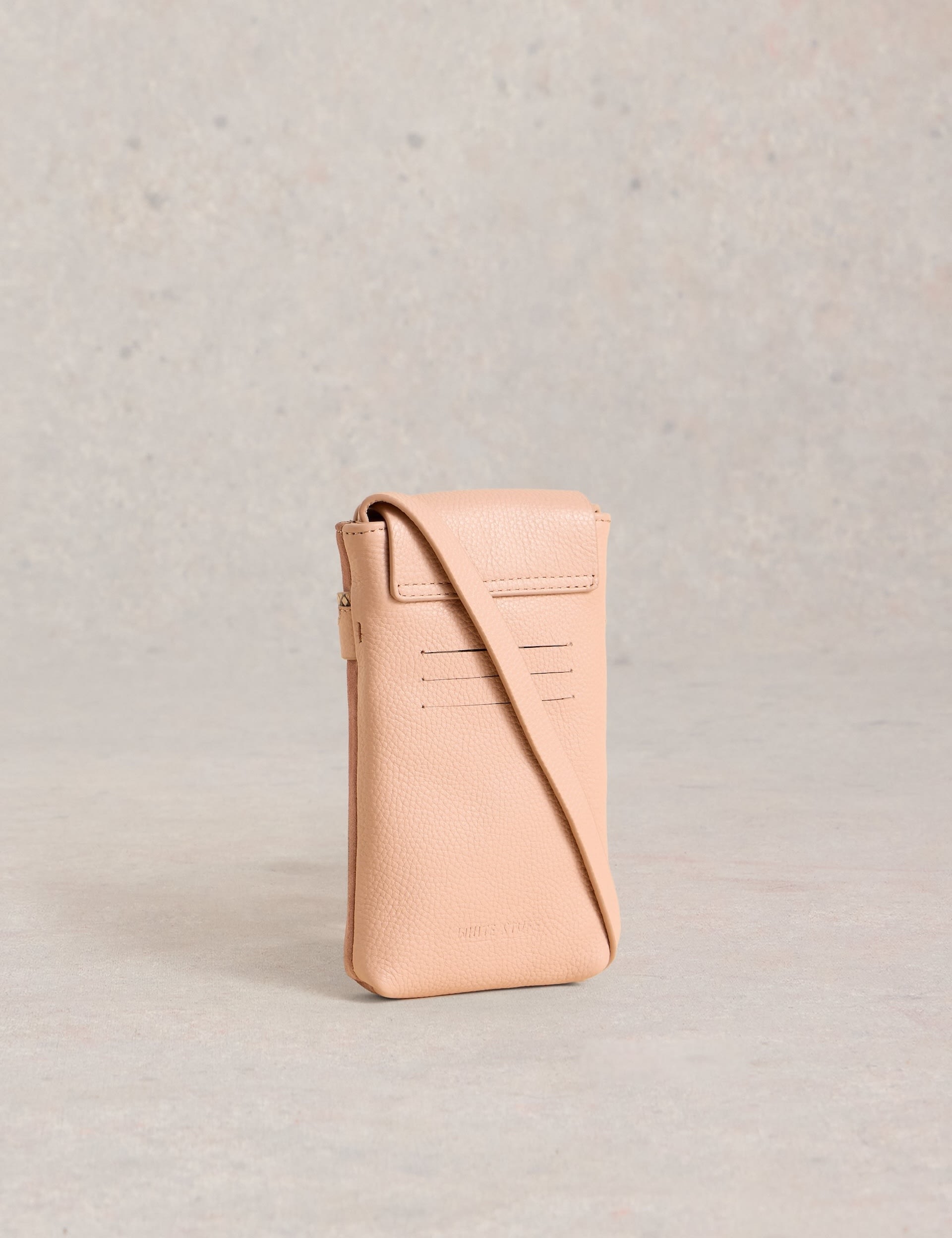 White Stuff Women's Leather and Suede Phone Bag - Pink, Pink