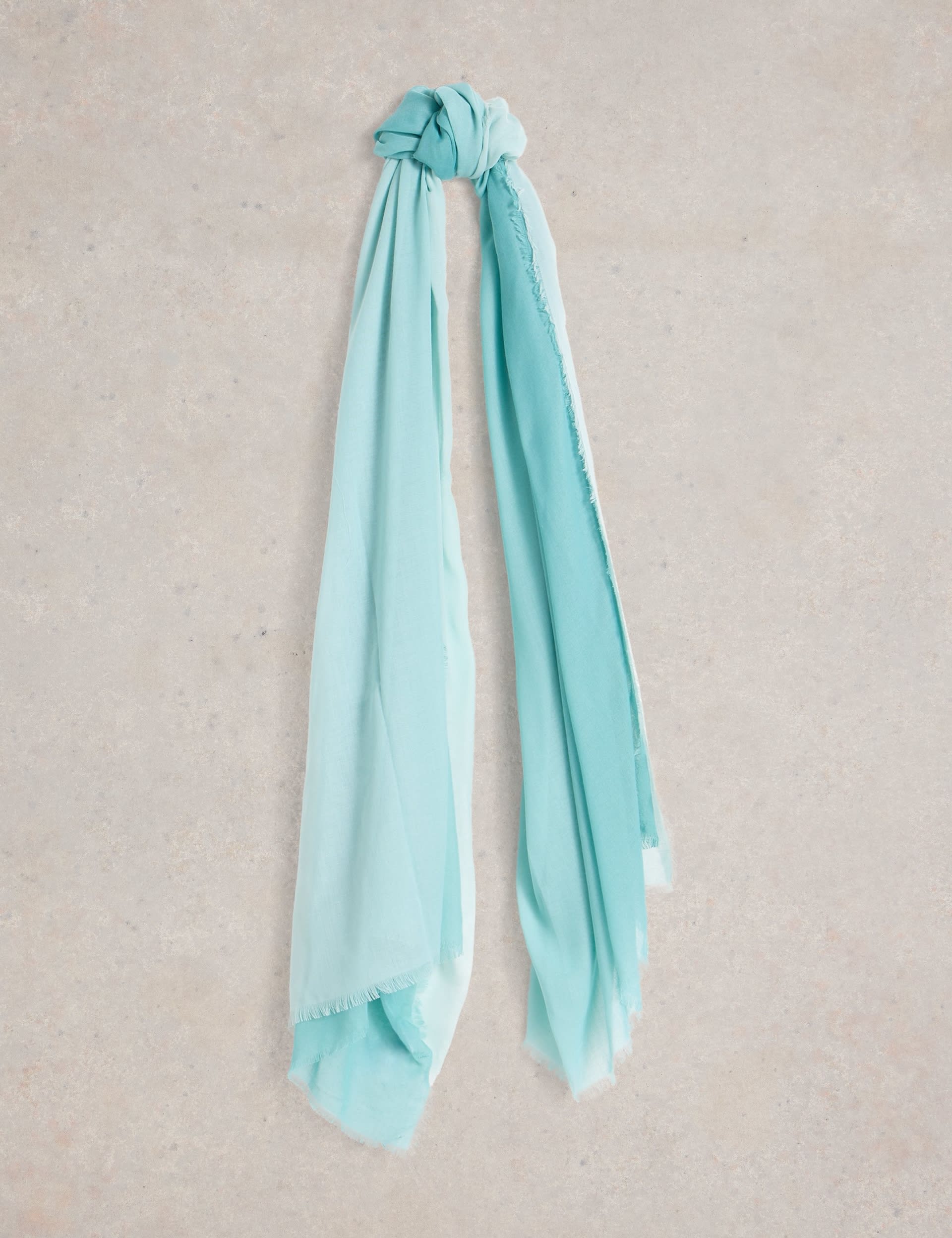 White Stuff Women's Ombre Oversized Scarf - Blue, Green,Blue