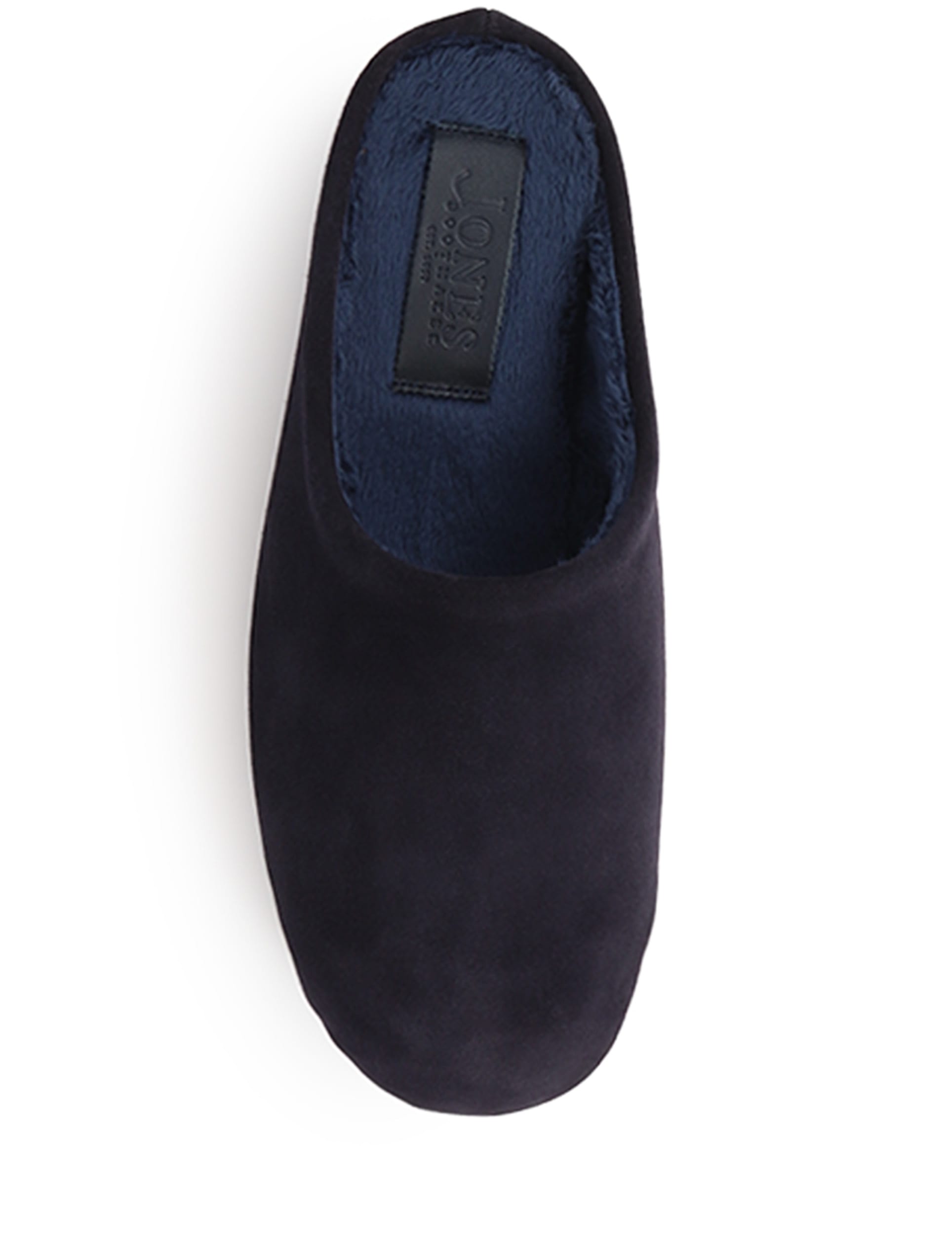 Jones Bootmaker Men's Suede Fleece Lined Mule Slippers - 9 - Navy, Charcoal,Navy,Light Brown,Chocola