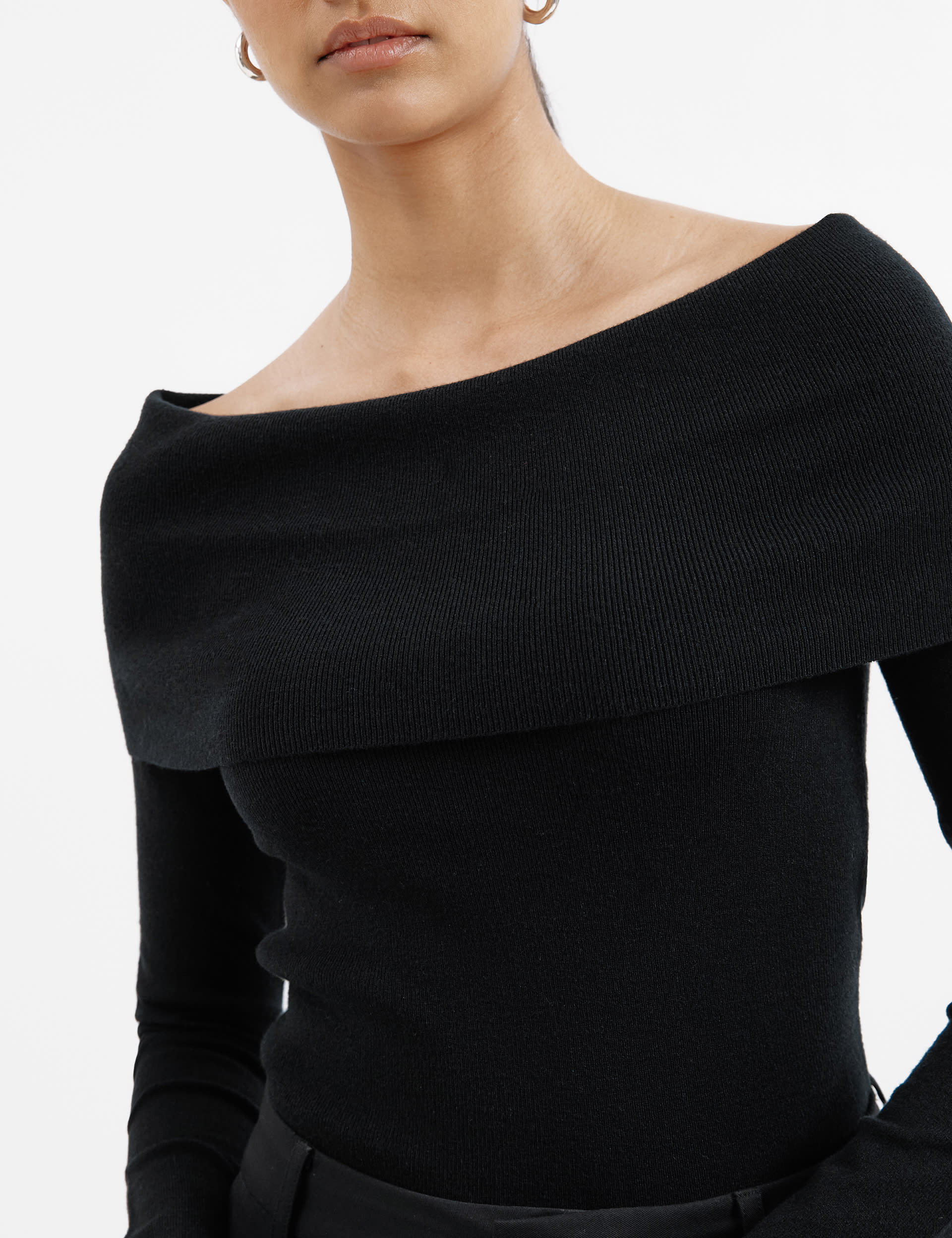 Albaray Women's Slash Neck Jumper - 16 - Black, Black