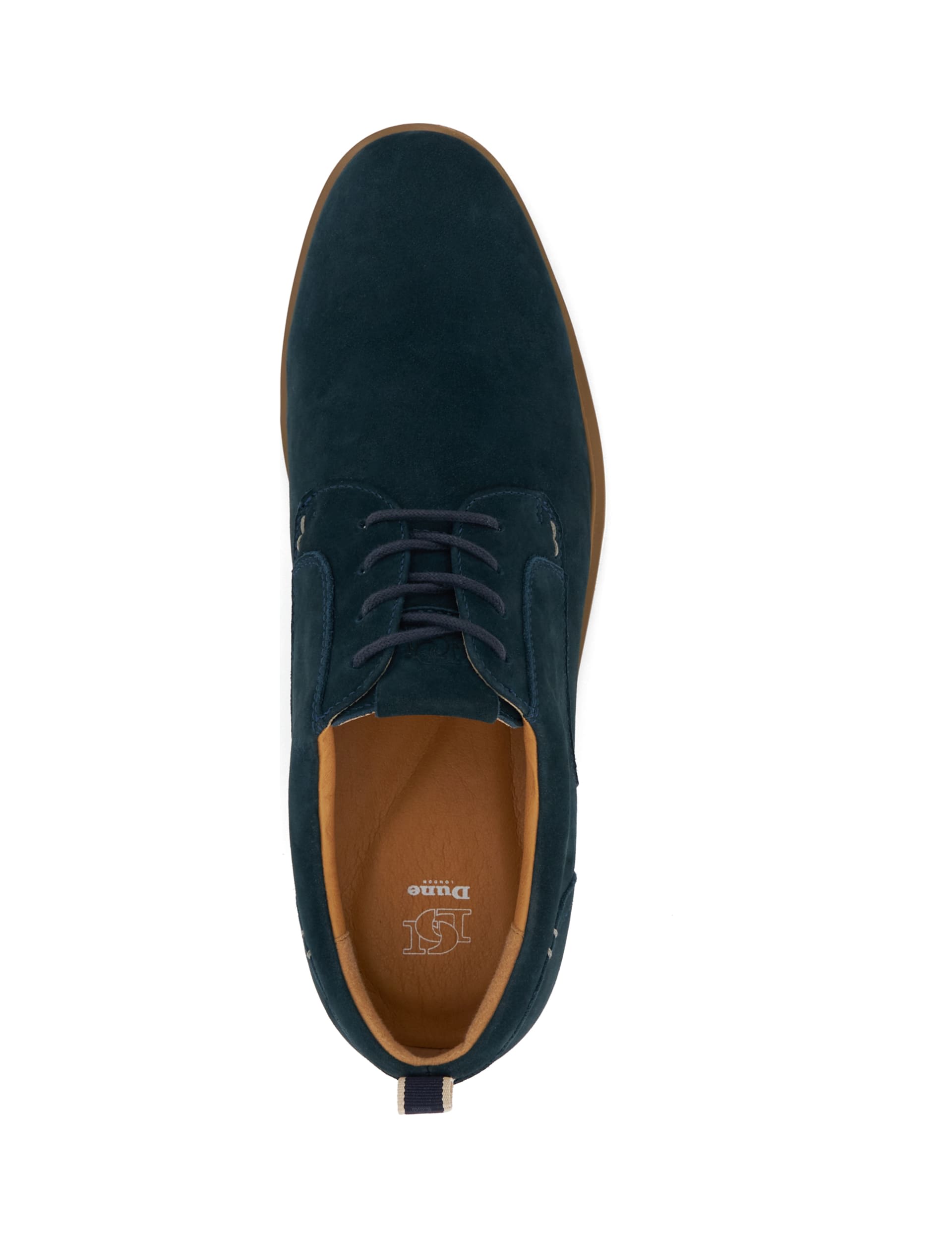 Dune London Men's Suede Brogues - 8 - Navy, Navy