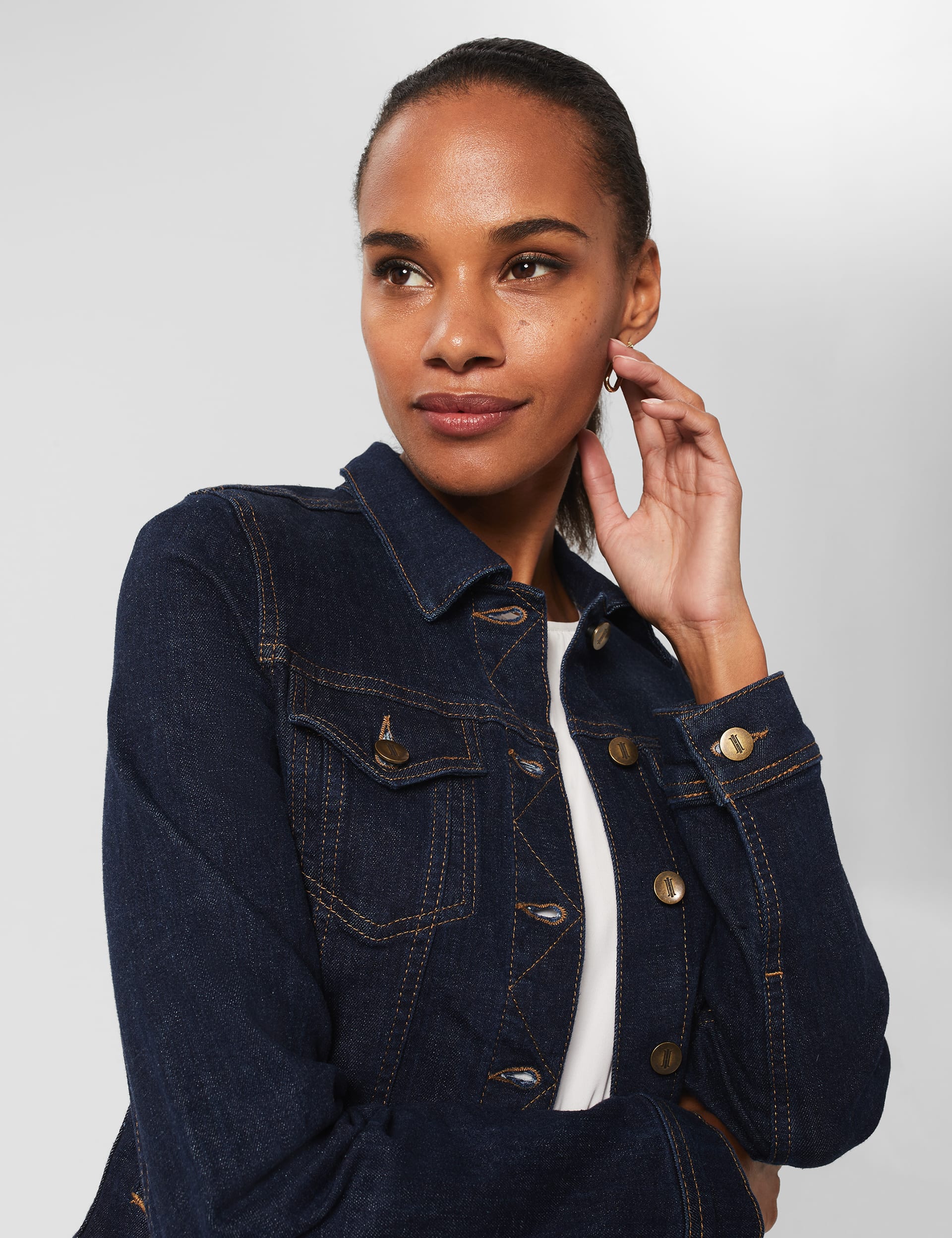 Hobbs Women's Denim Jacket - 6 - Indigo, Indigo