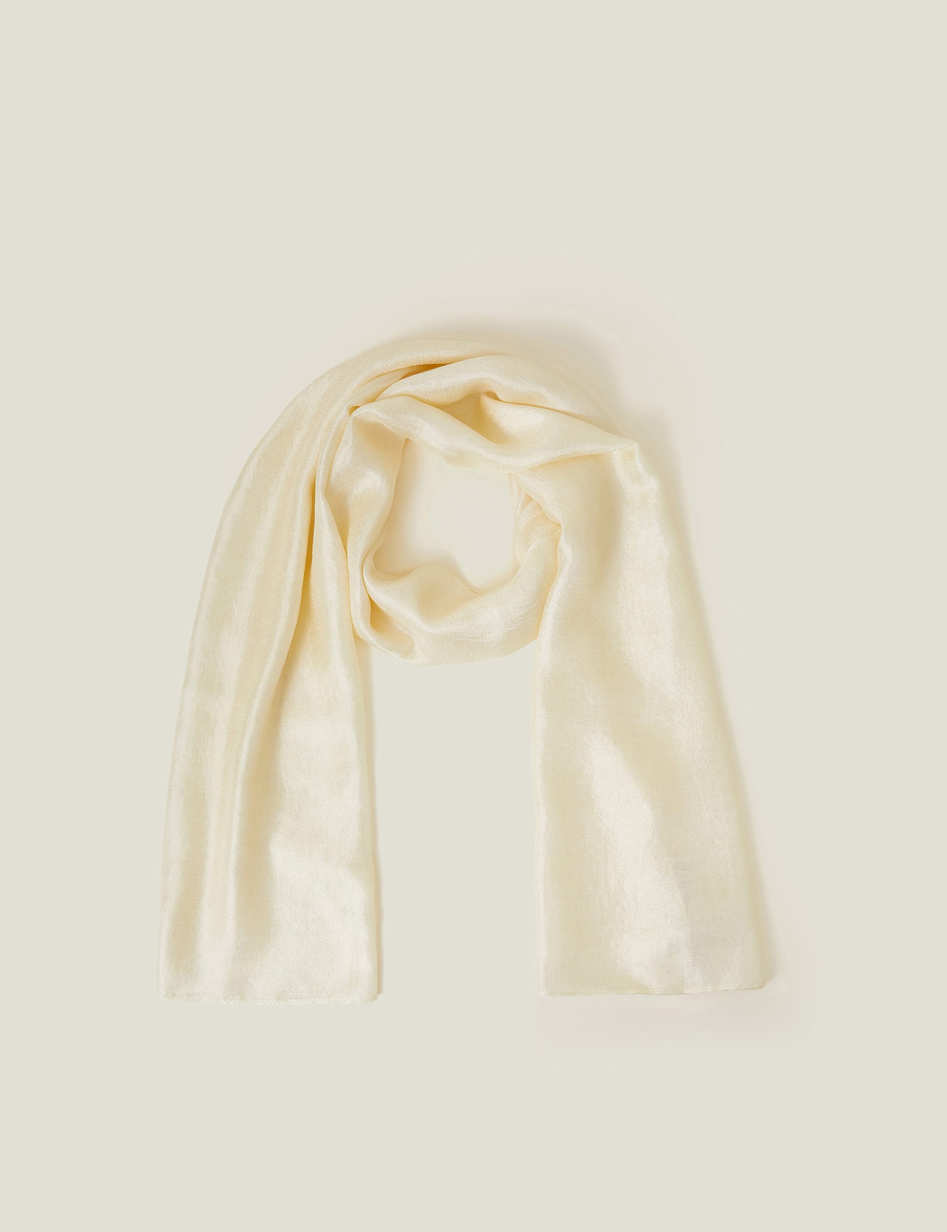 Accessorize Women's Woven Shimmer Scarf - Ivory, Ivory,Natural