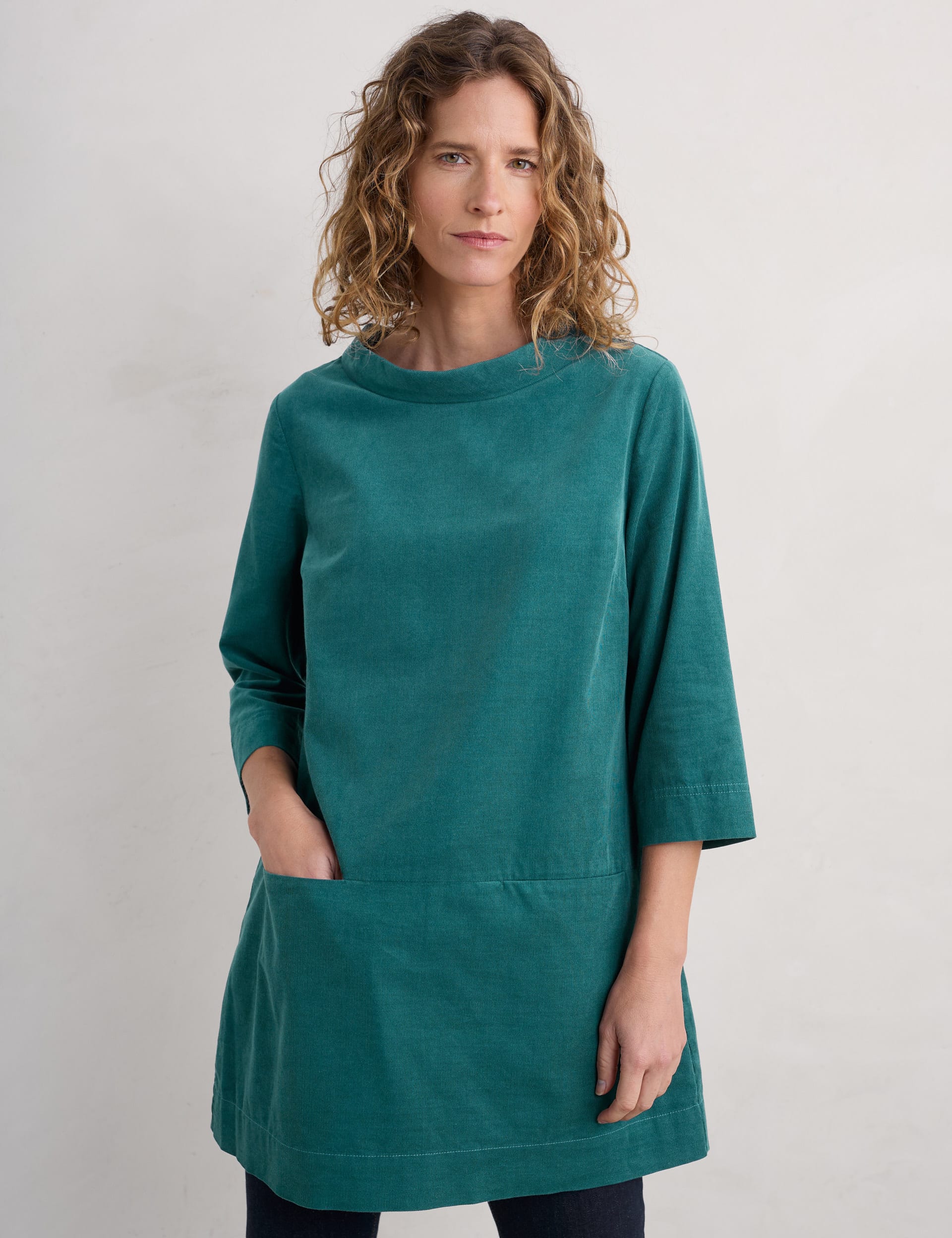 Seasalt Cornwall Women's Pure Cotton Cord Tunic - 10 - Teal, Teal