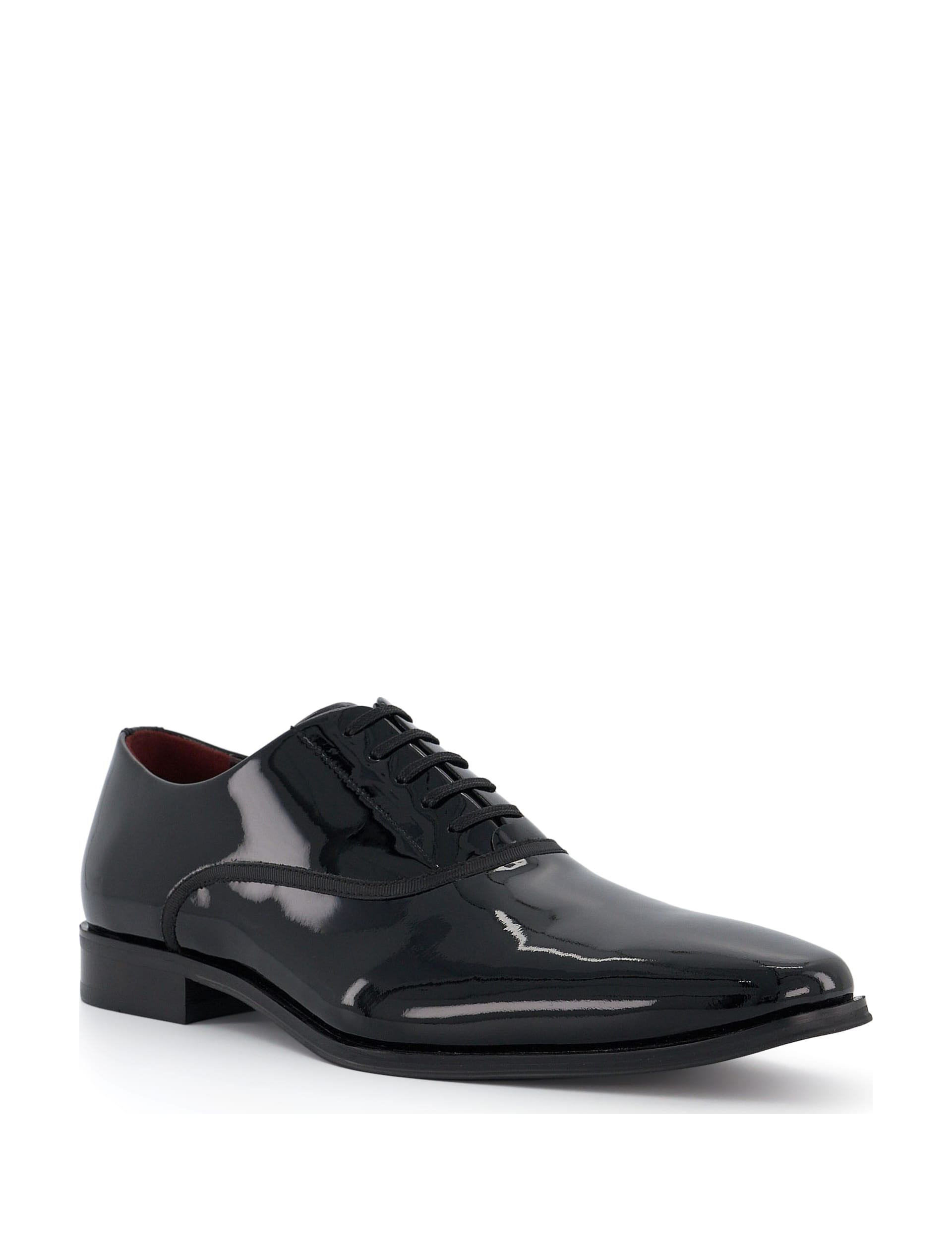 Dune London Men's Leather Oxford Shoes - 9 - Black, Black