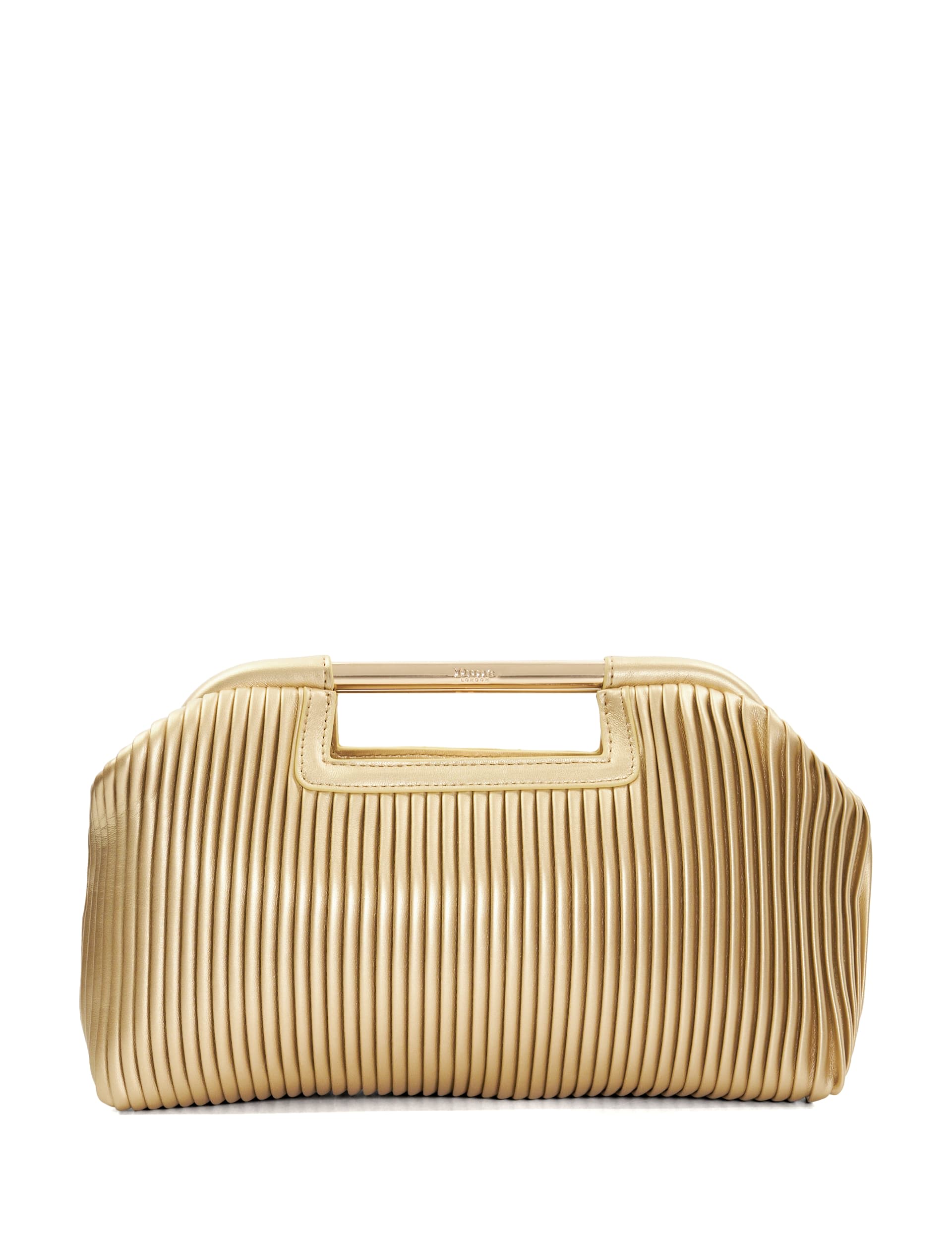 Dune London Women's Pleated Chain Strap Clutch Bag - Gold, Gold