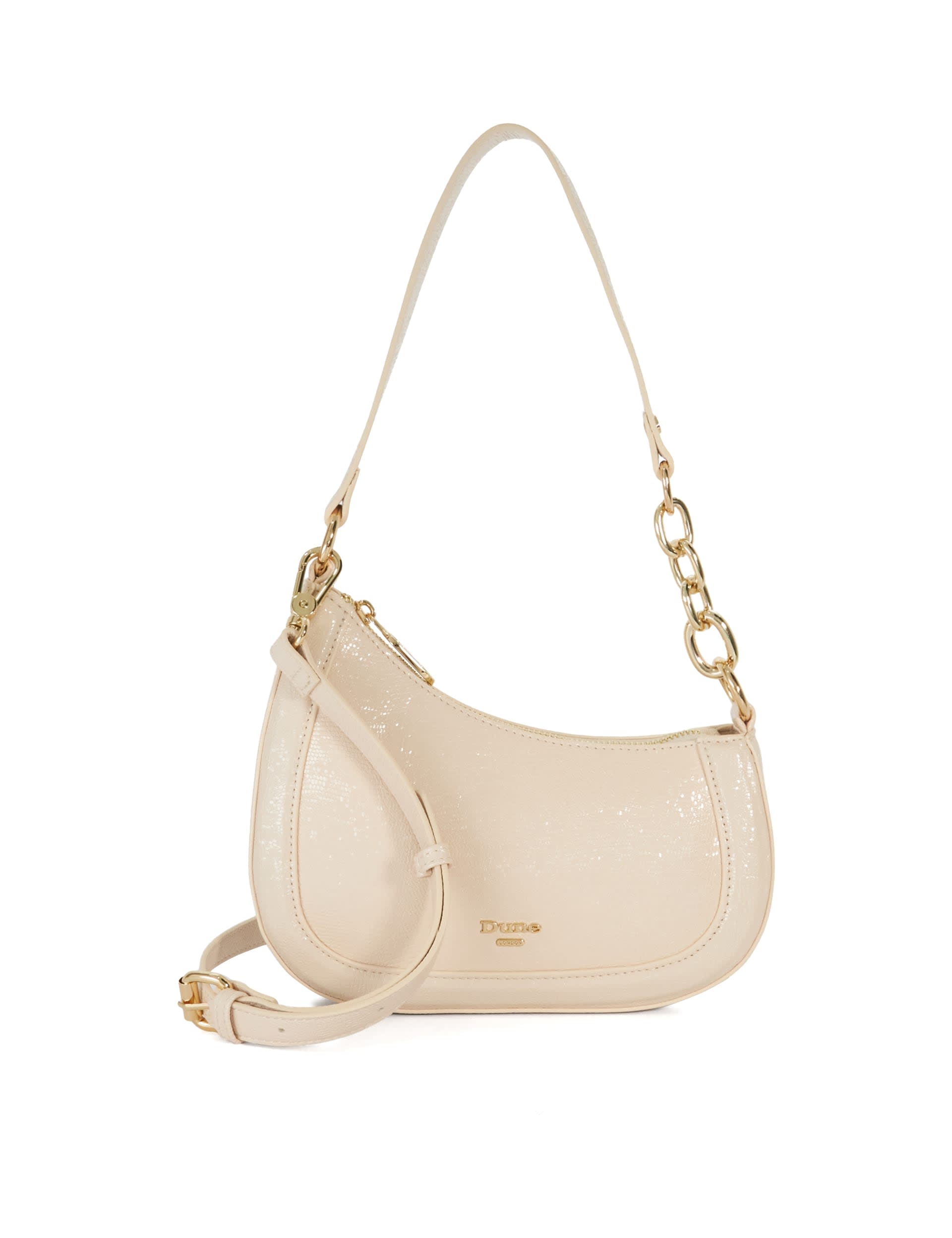 Dune London Women's Chain Detail Shoulder Bag - Ecru, Ecru