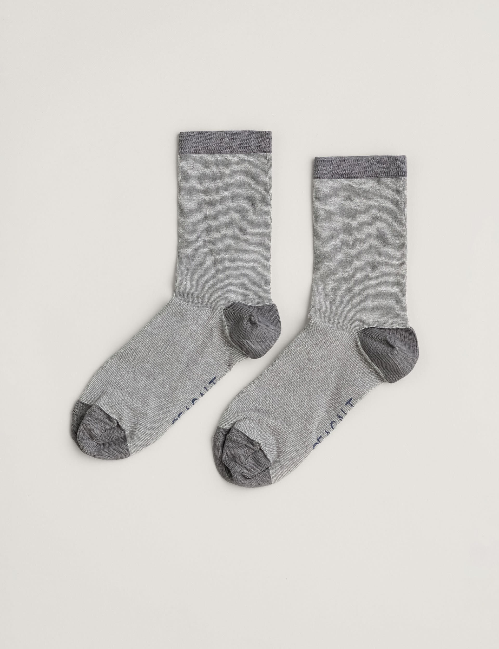 Seasalt Cornwall Women's Striped Ankle High Socks - Grey Mix, Grey Mix