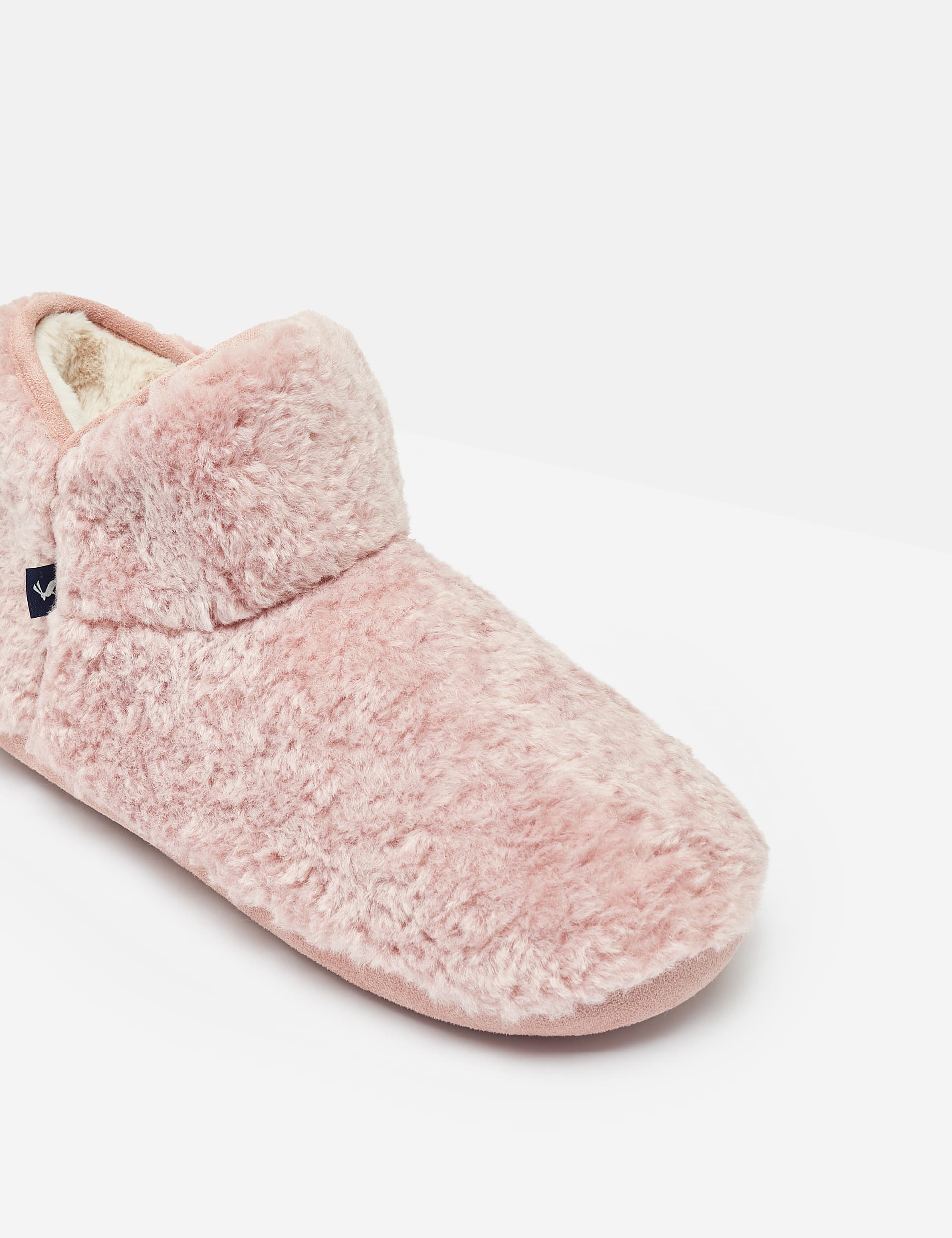 Joules Women's Faux Fur Slipper Boots - Pink, Pink