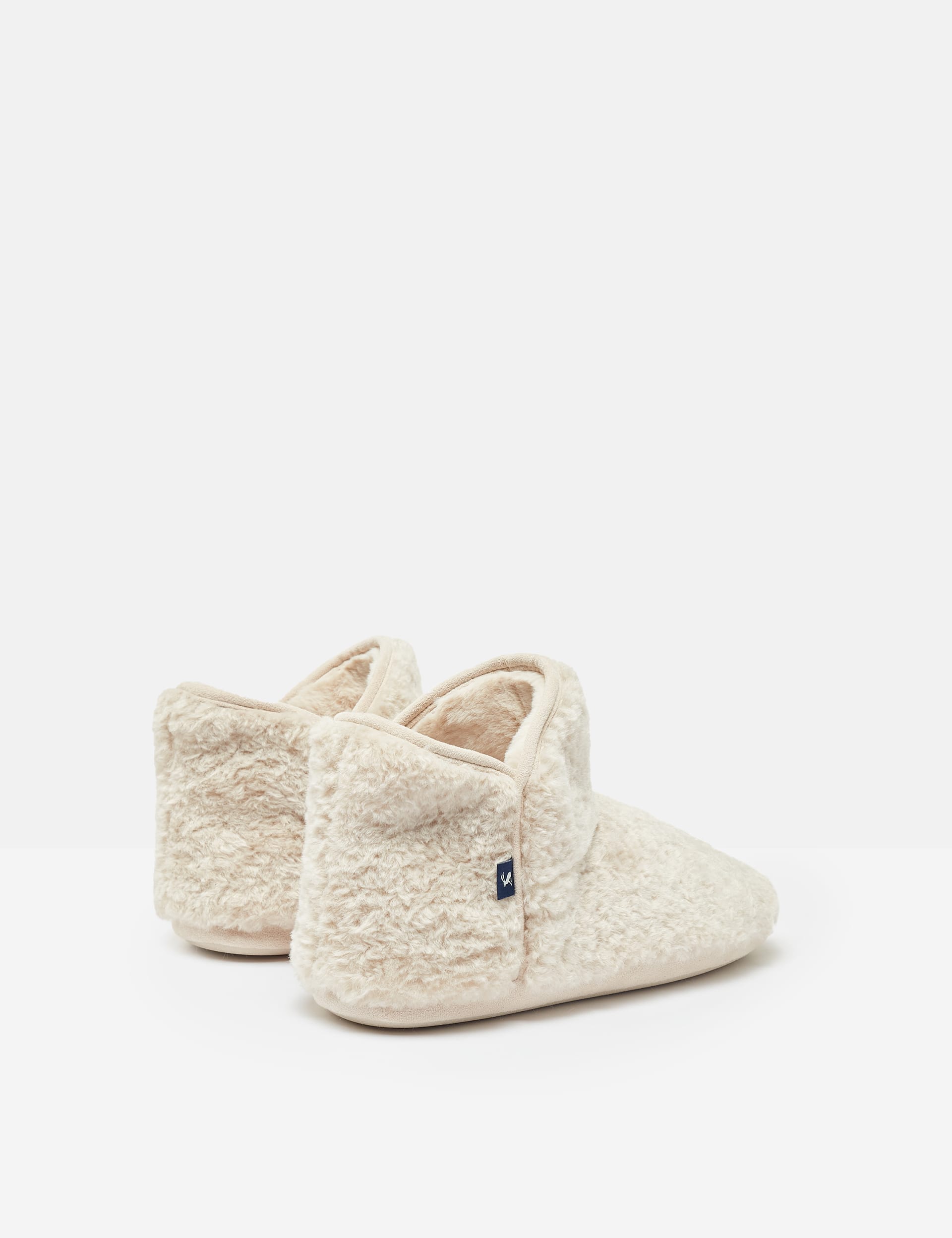 Joules Women's Faux Fur Slipper Boots - Beige, Beige