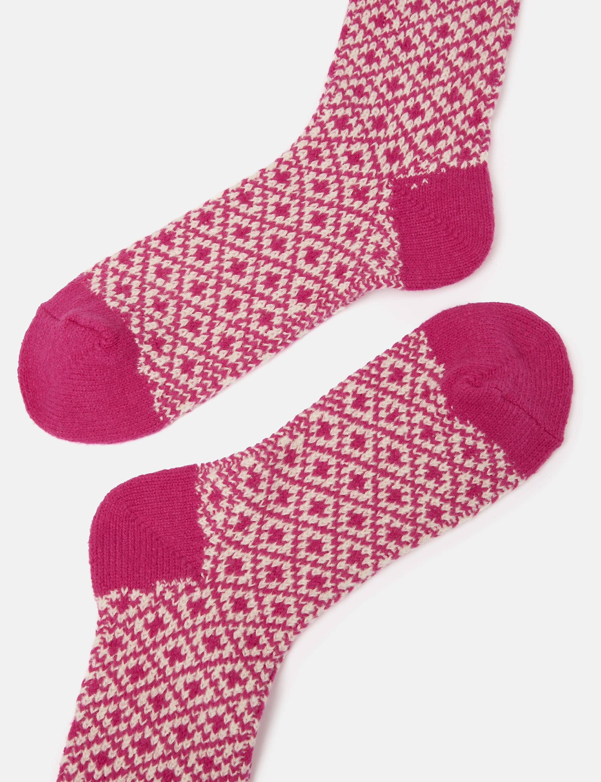 Joules Women's Geometric Ankle High Socks - Pink Mix, Pink Mix