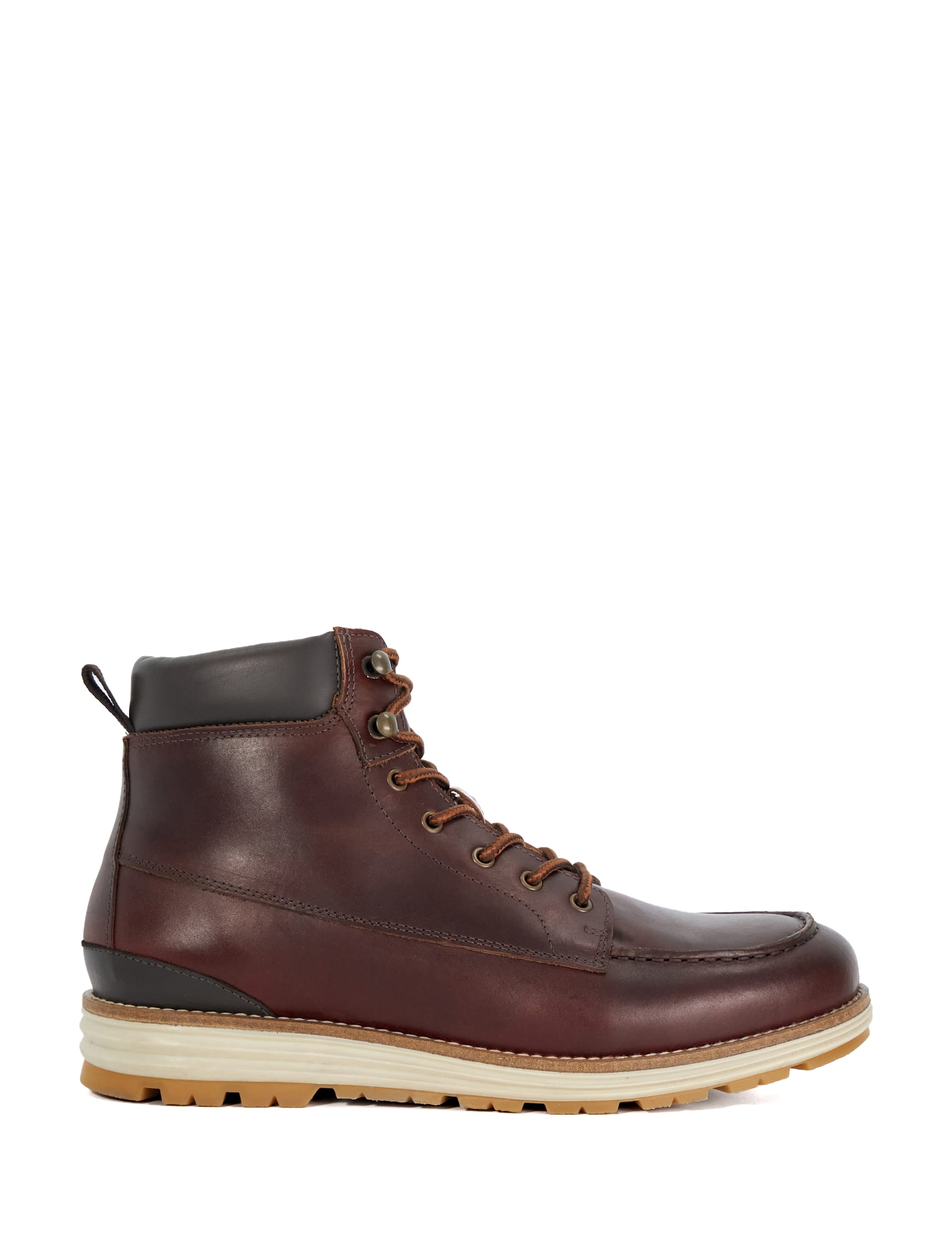 Dune London Men's CILLIAN - Apron Wedge Hiker Boot - 10 - Brown, Brown