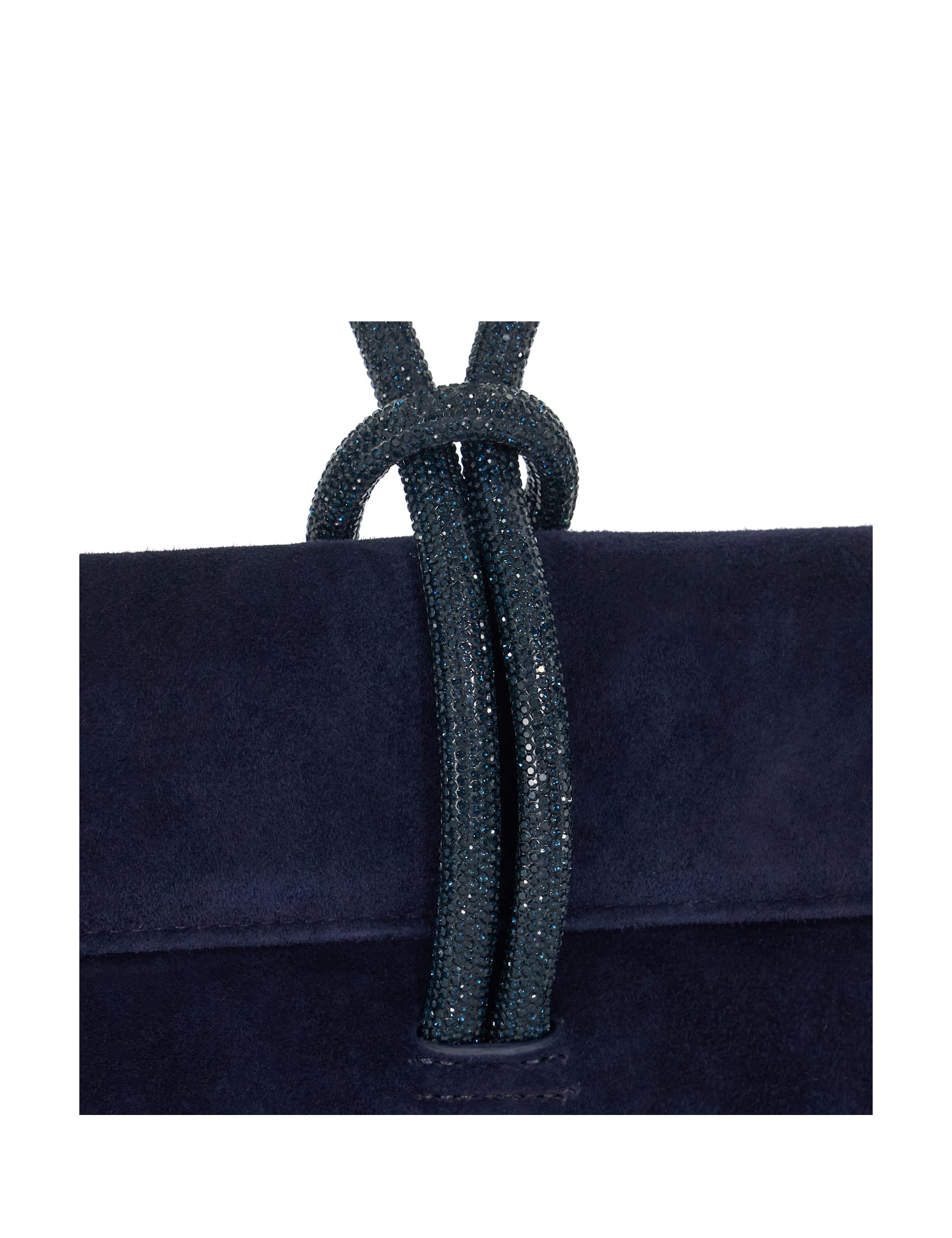 Dune London Women's Suede Beaded Handle Grab Bag - Navy, Navy