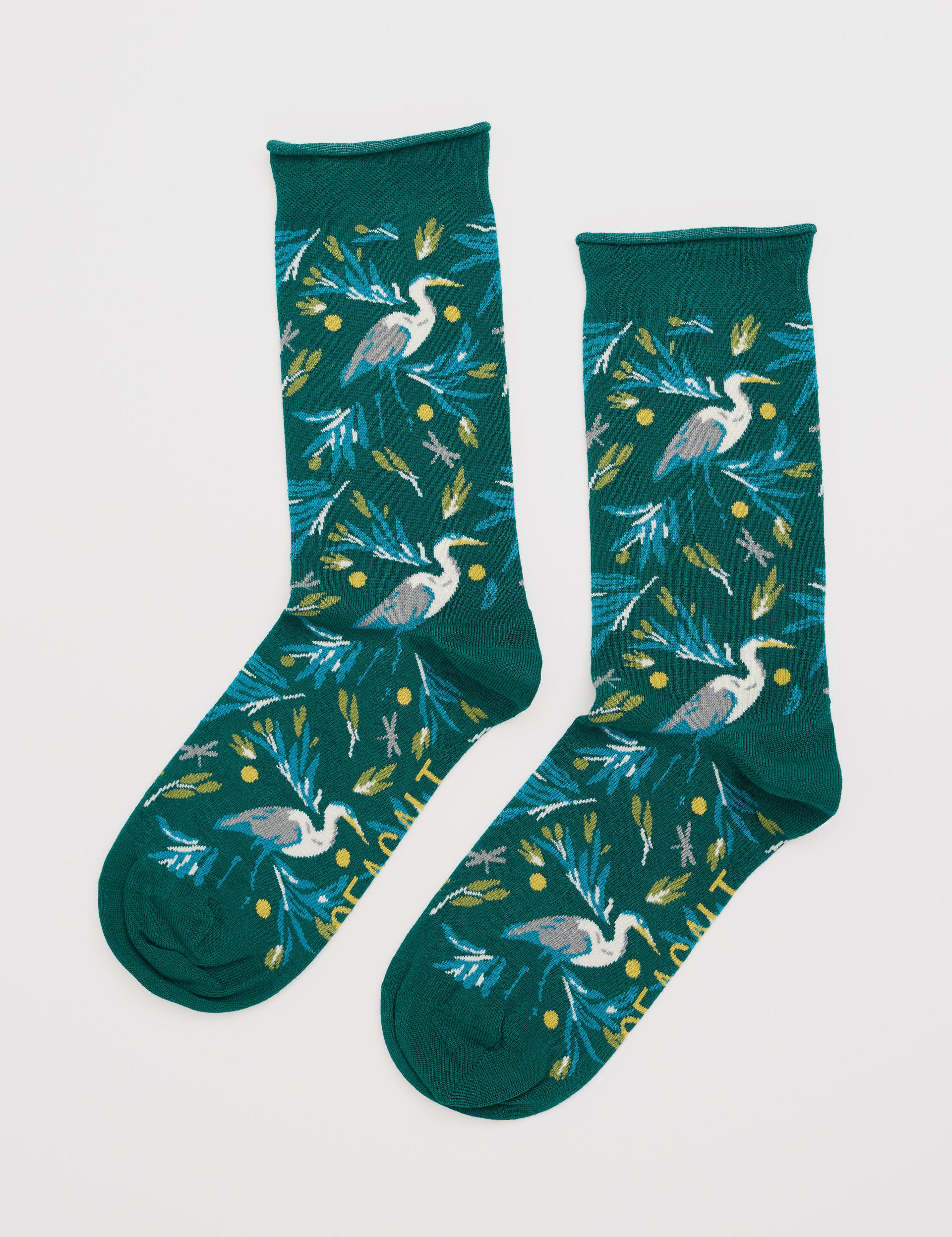 Seasalt Cornwall Women's Patterned Ankle High Socks - Dark Green Mix, Dark Green Mix