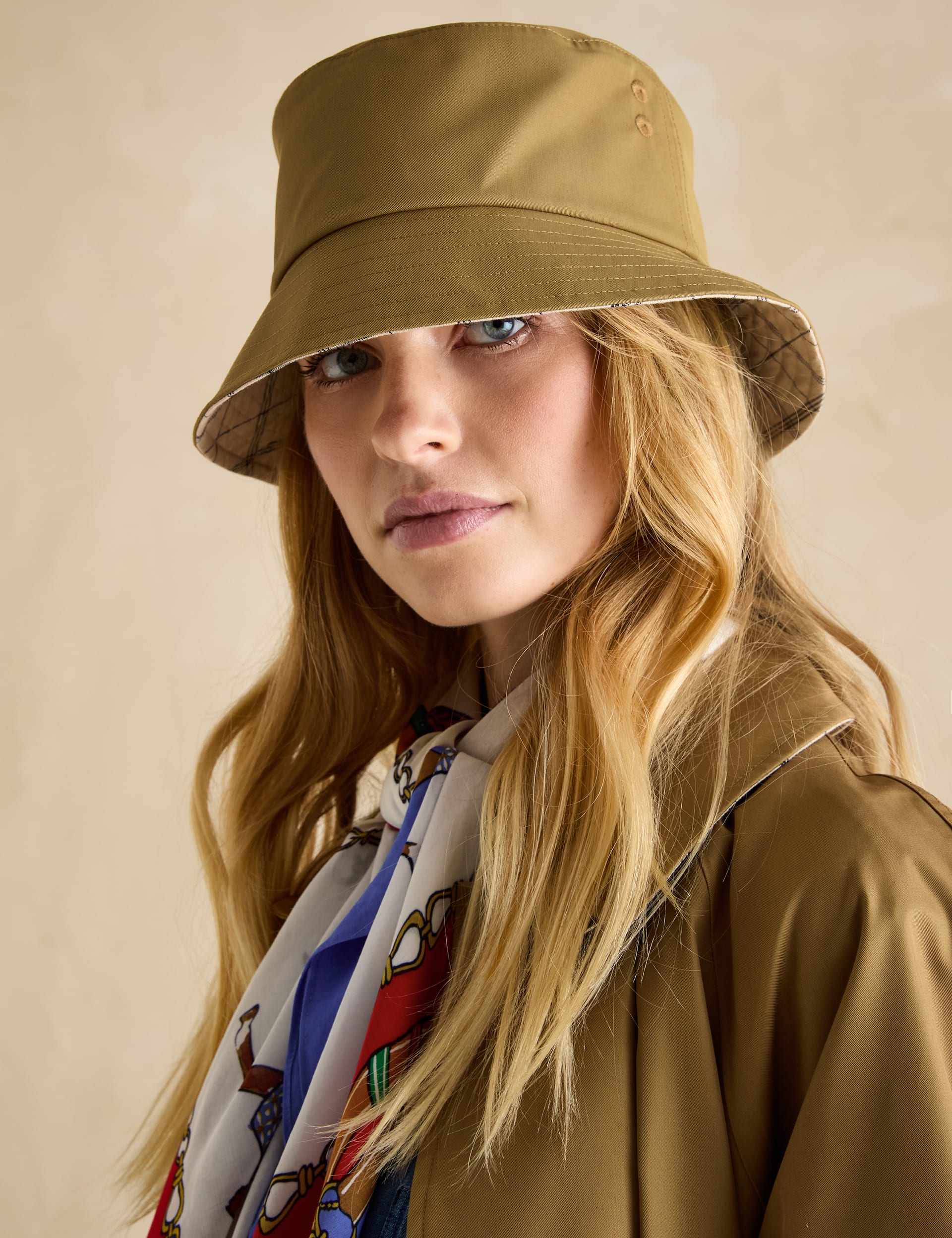 Joules Women's Cotton Rich Bucket Hat - Tan, Tan