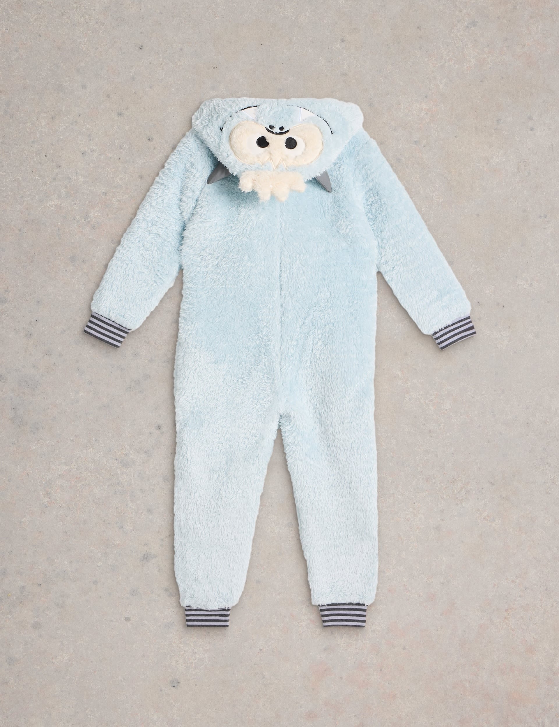 White Stuff Boys Yeti Onesie (3-10 Yrs) - 3-4 Y - Grey Mix, Grey Mix