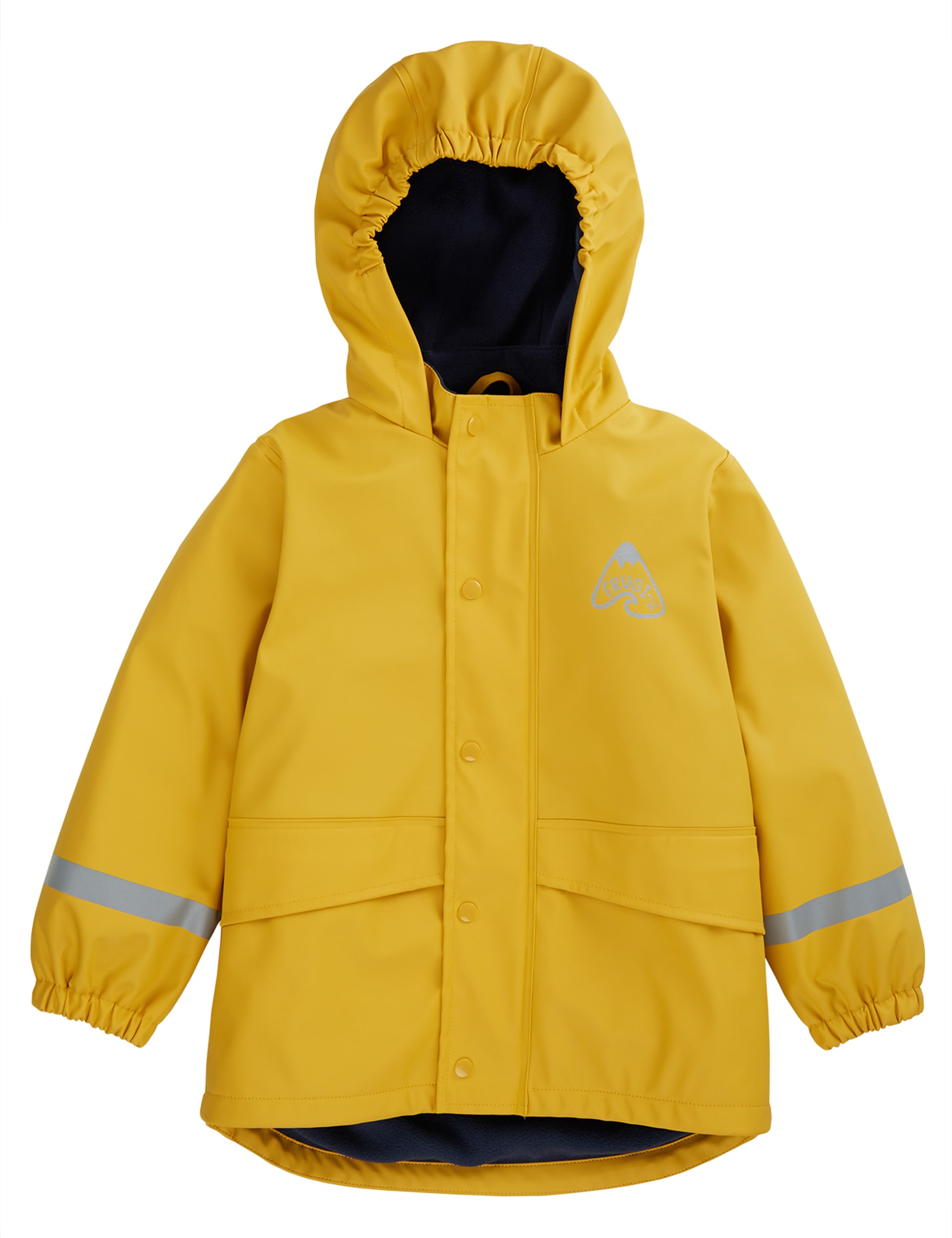 Frugi Girls Hooded Raincoat (1-10 Yrs) - 1-2Y - Yellow, Yellow